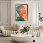 Portrait 086 Canvas Art 90 x 60 cm / Stretched on hidden frame