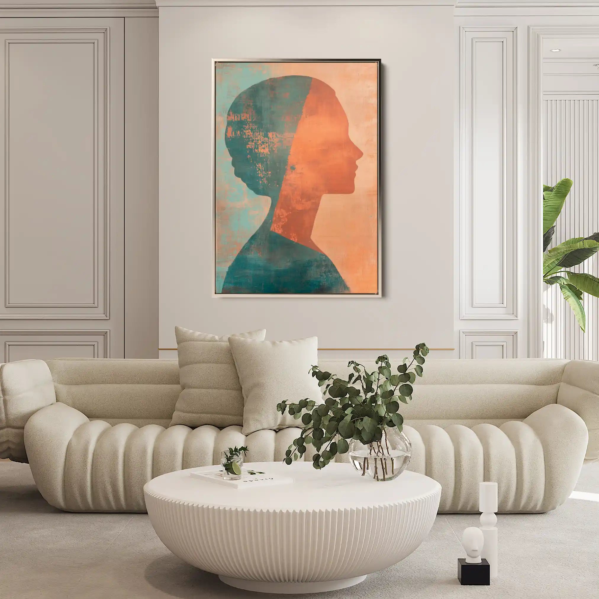 Portrait 086 Canvas Art 90 x 60 cm / Stretched on hidden frame
