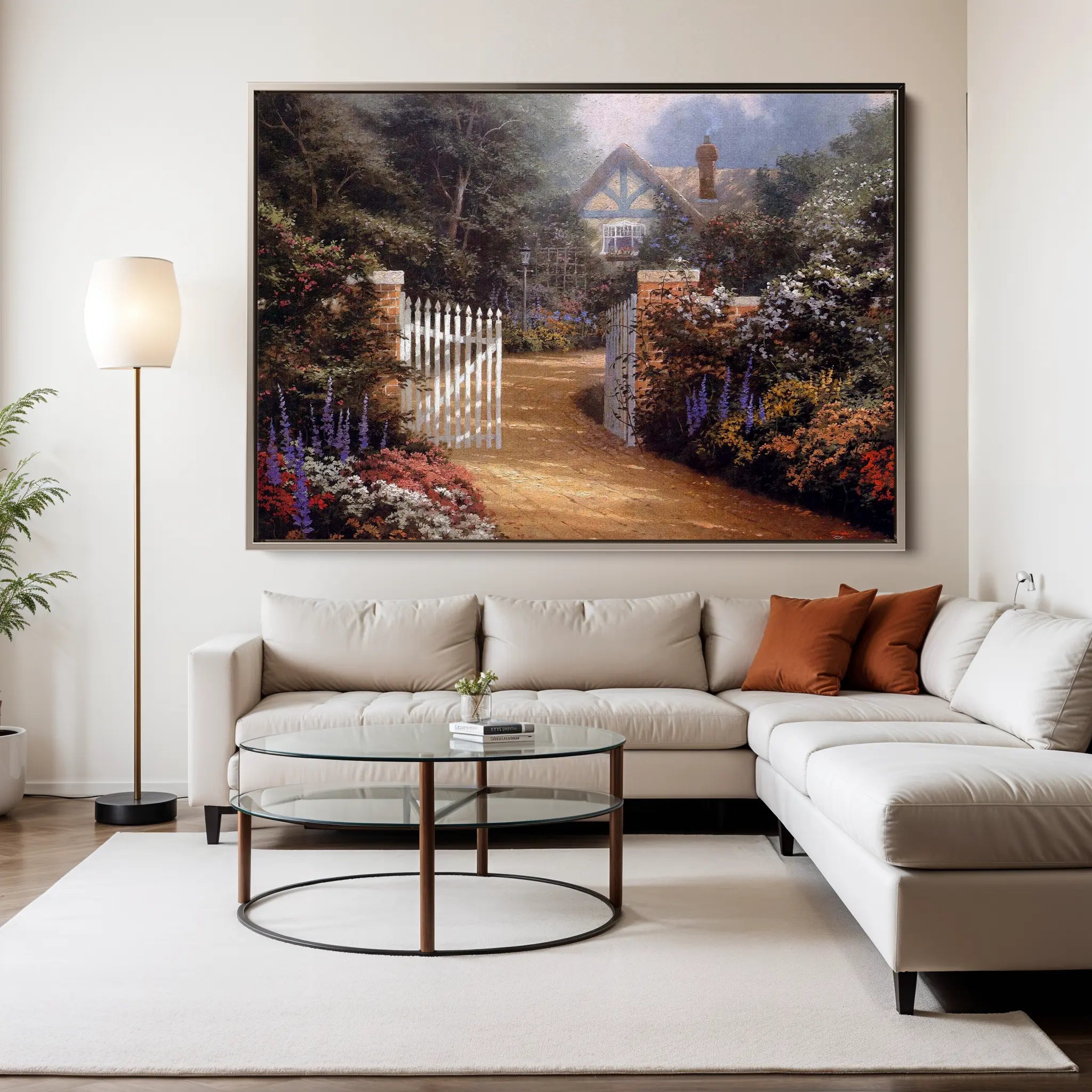 Landscape Canvas Wall Art WAD087-L 90 x 60 cm / Stretched on hidden frame