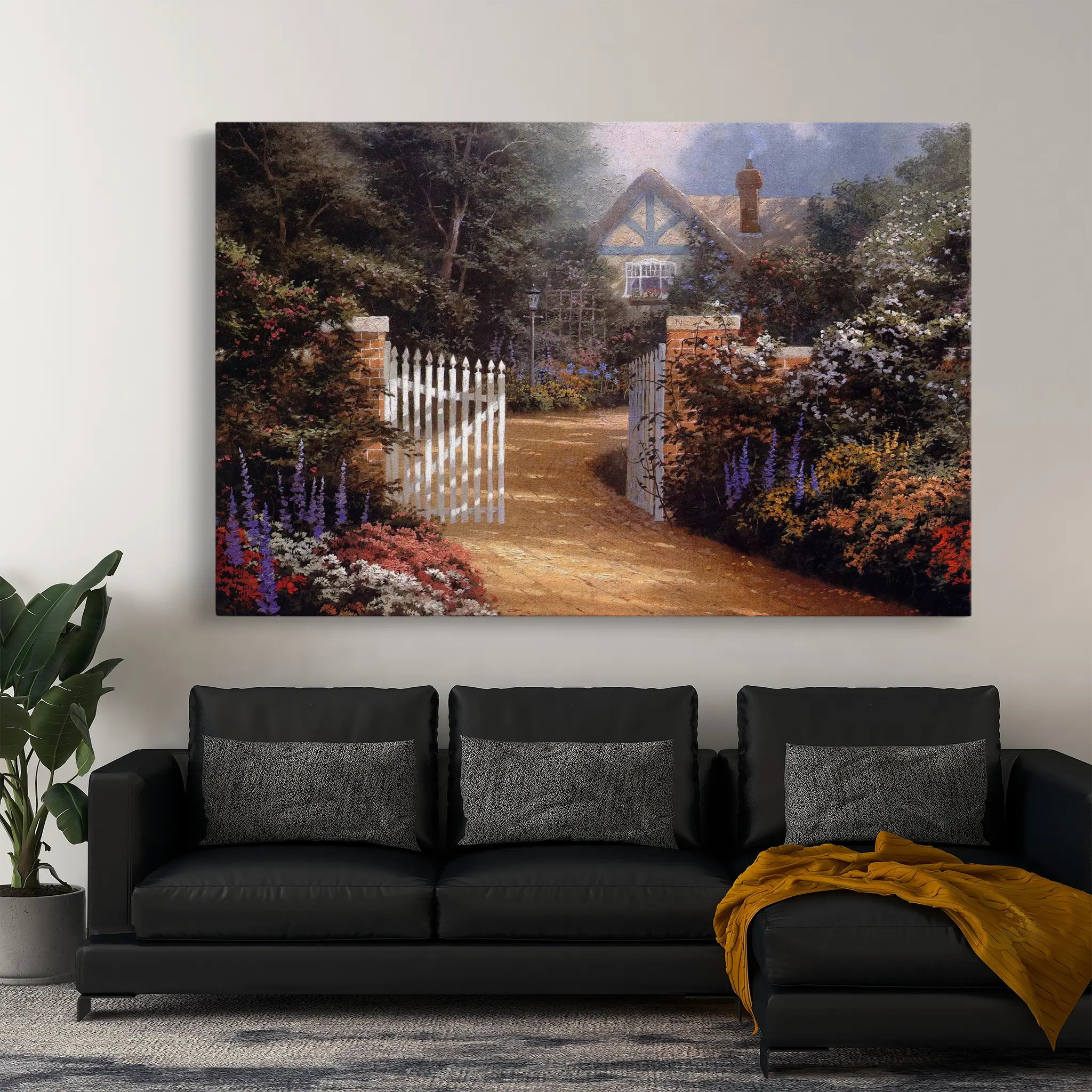 Landscape Canvas Wall Art WAD087-L 90 x 60 cm / Stretched on hidden frame