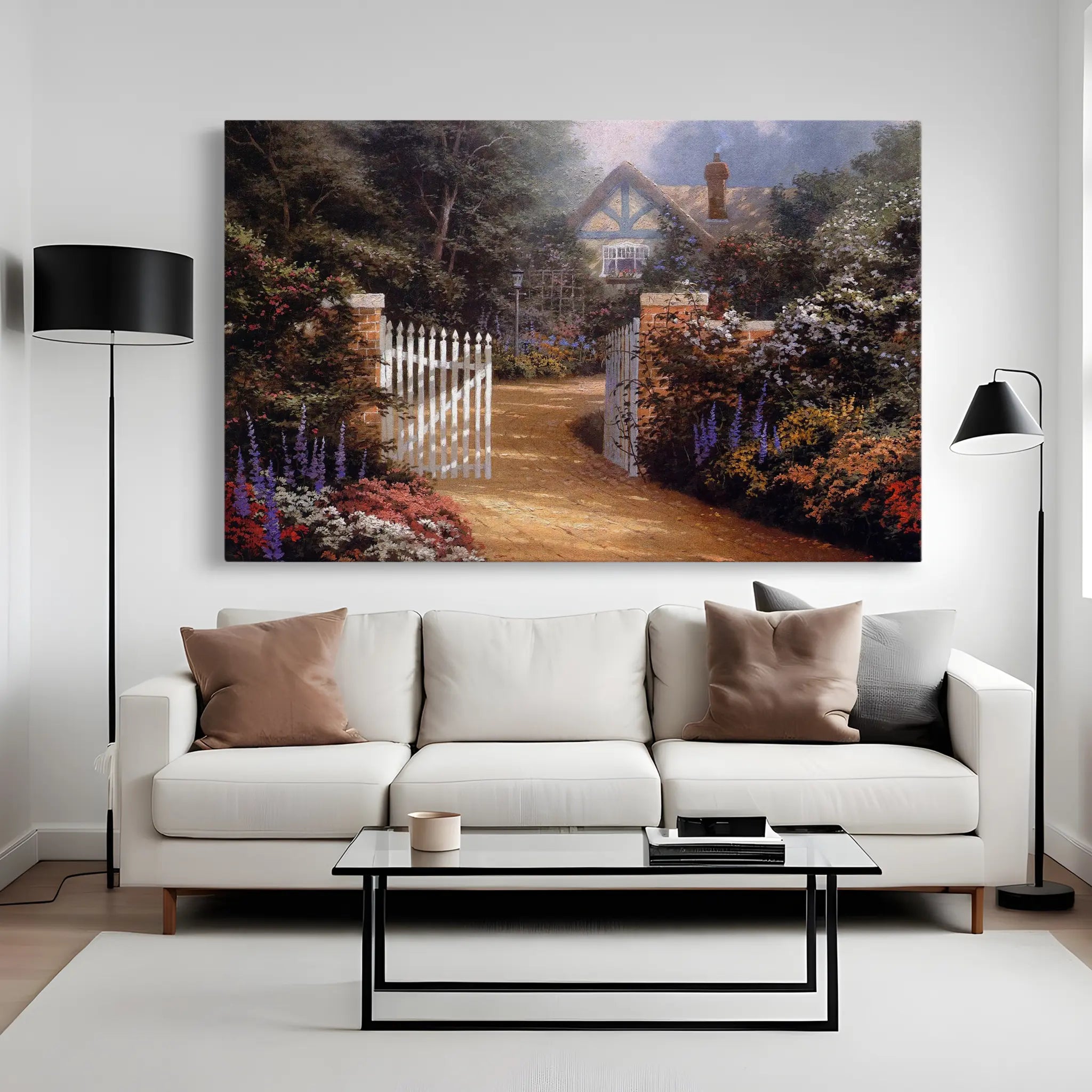 Landscape Canvas Wall Art WAD087-L 90 x 60 cm / Stretched on hidden frame