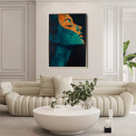 Portrait 087 Canvas Art 90 x 60 cm / Stretched on hidden frame