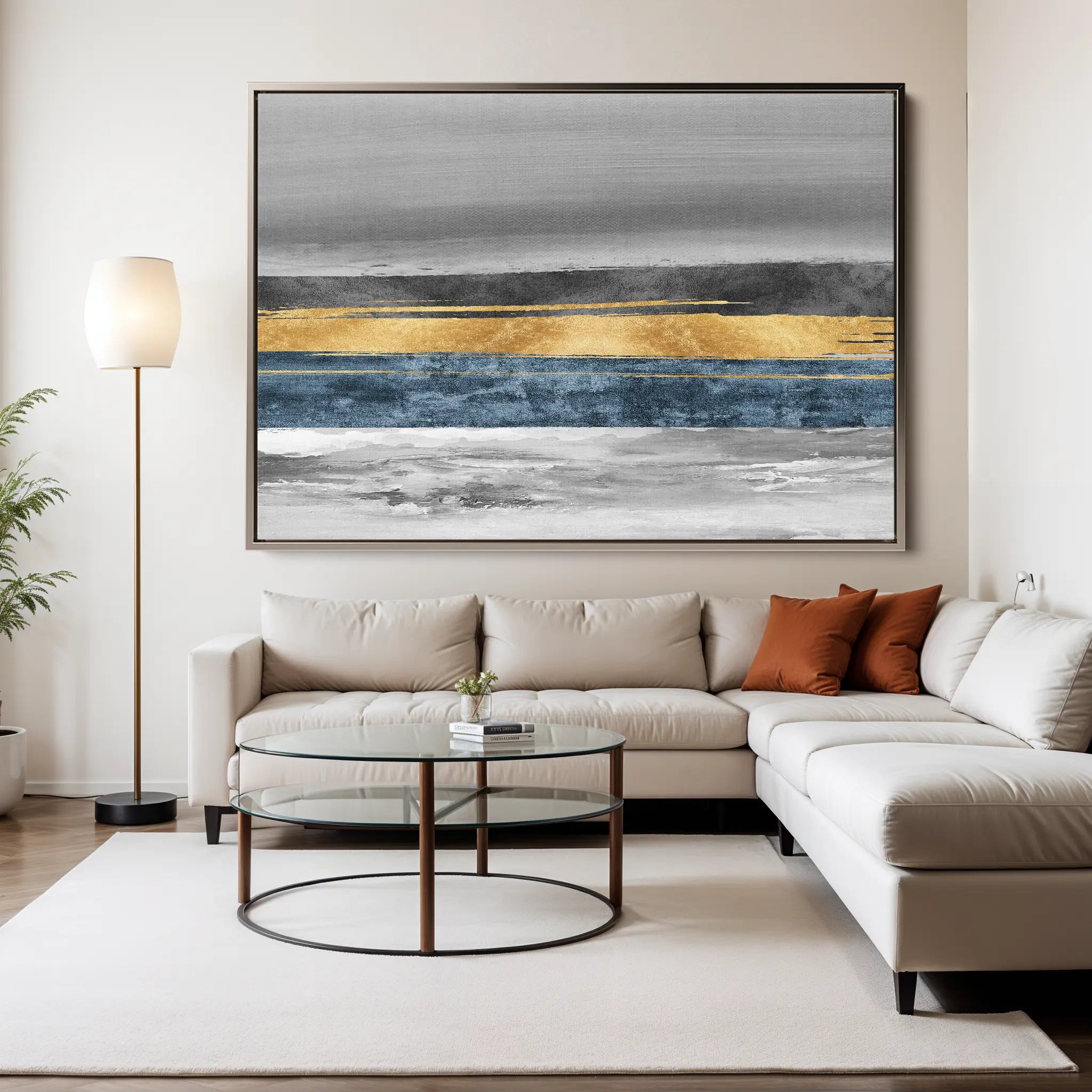 Abstract Canvas Wall Art WAD088-A 90 x 60 cm / Stretched on hidden frame