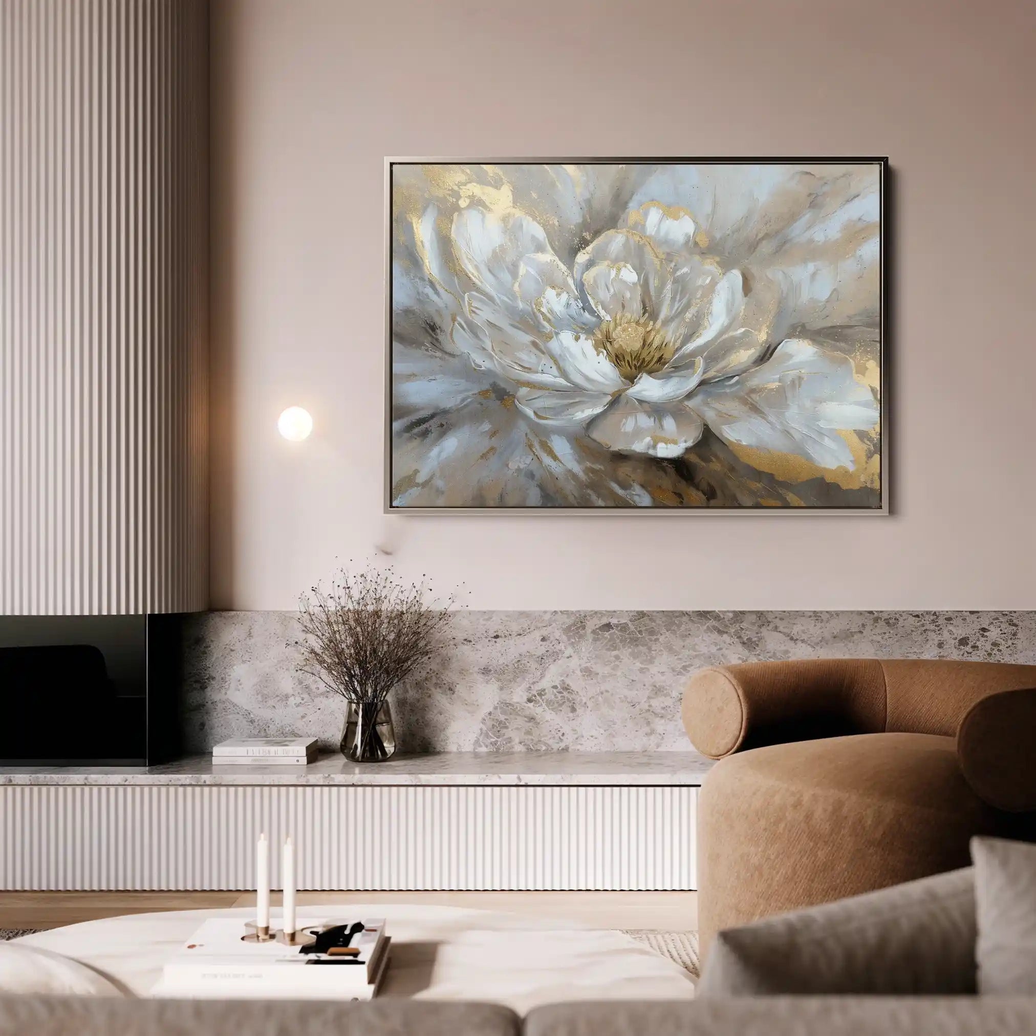 Floral Canvas Wall Art WAD088-F 90 x 60 cm / Stretched on hidden frame