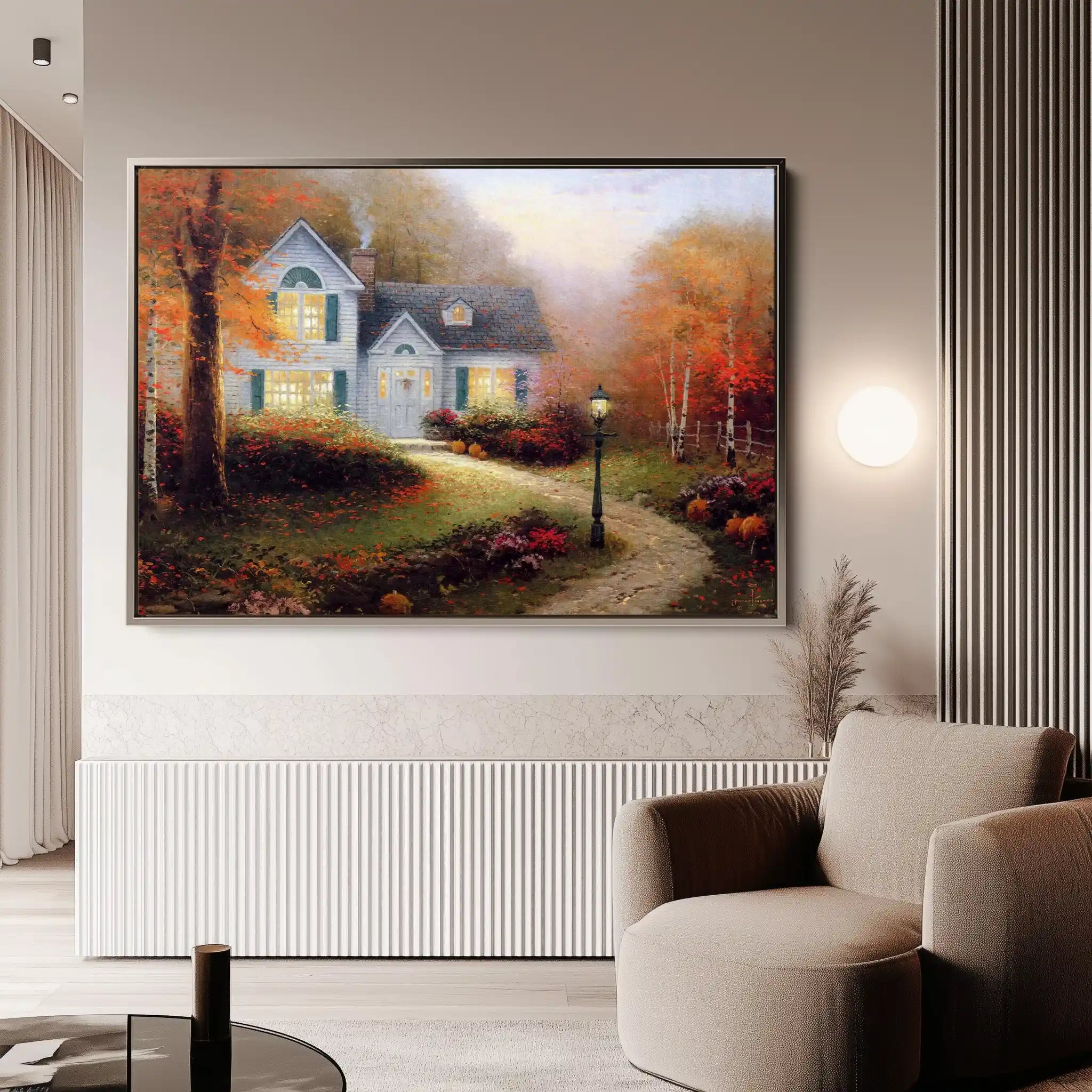 Landscape 088 Canvas Art 90 x 60 cm / Stretched on hidden frame
