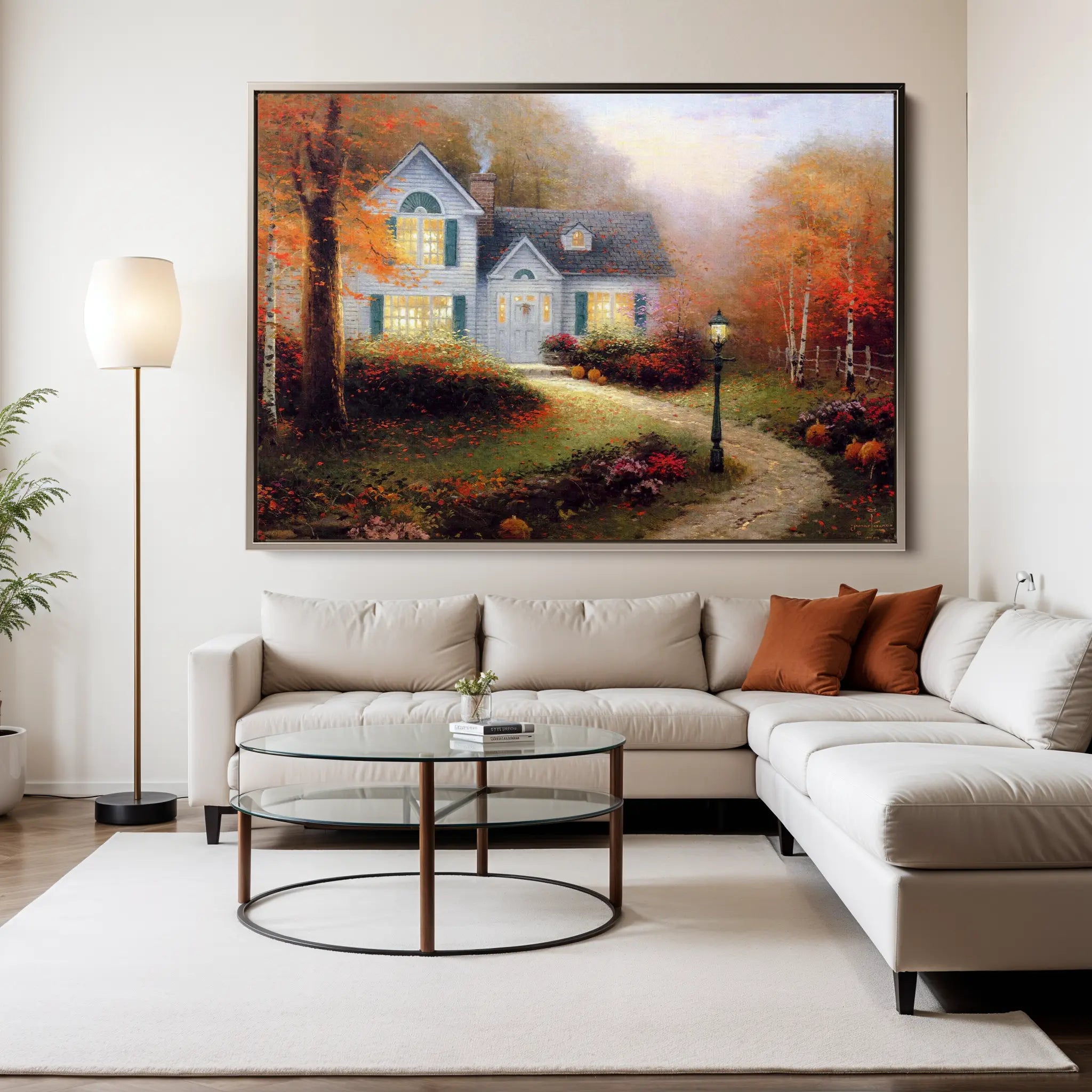 Landscape Canvas Wall Art WAD088-L 90 x 60 cm / Stretched on hidden frame