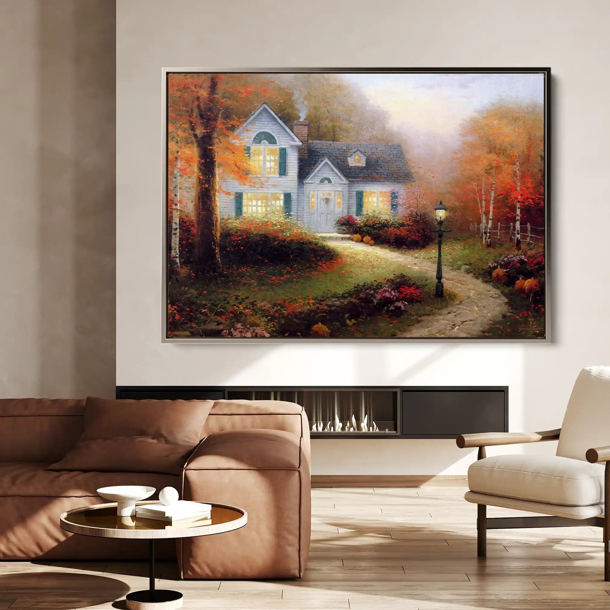 Landscape 088 Canvas Art 90 x 60 cm / Stretched on hidden frame