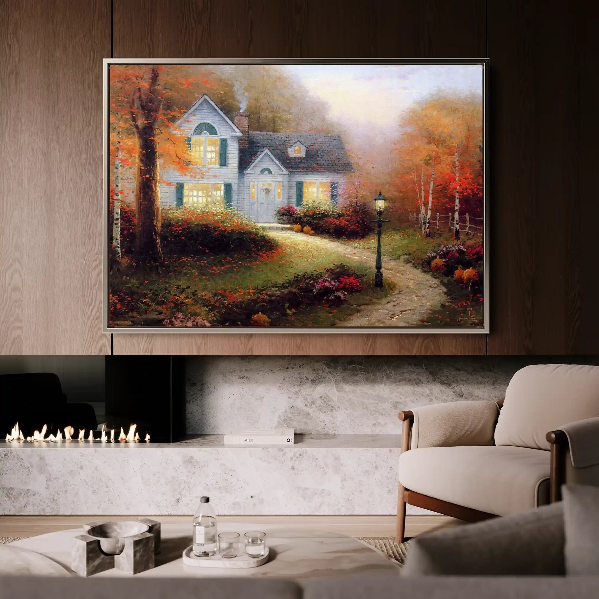 Landscape 088 Canvas Art 90 x 60 cm / Stretched on hidden frame