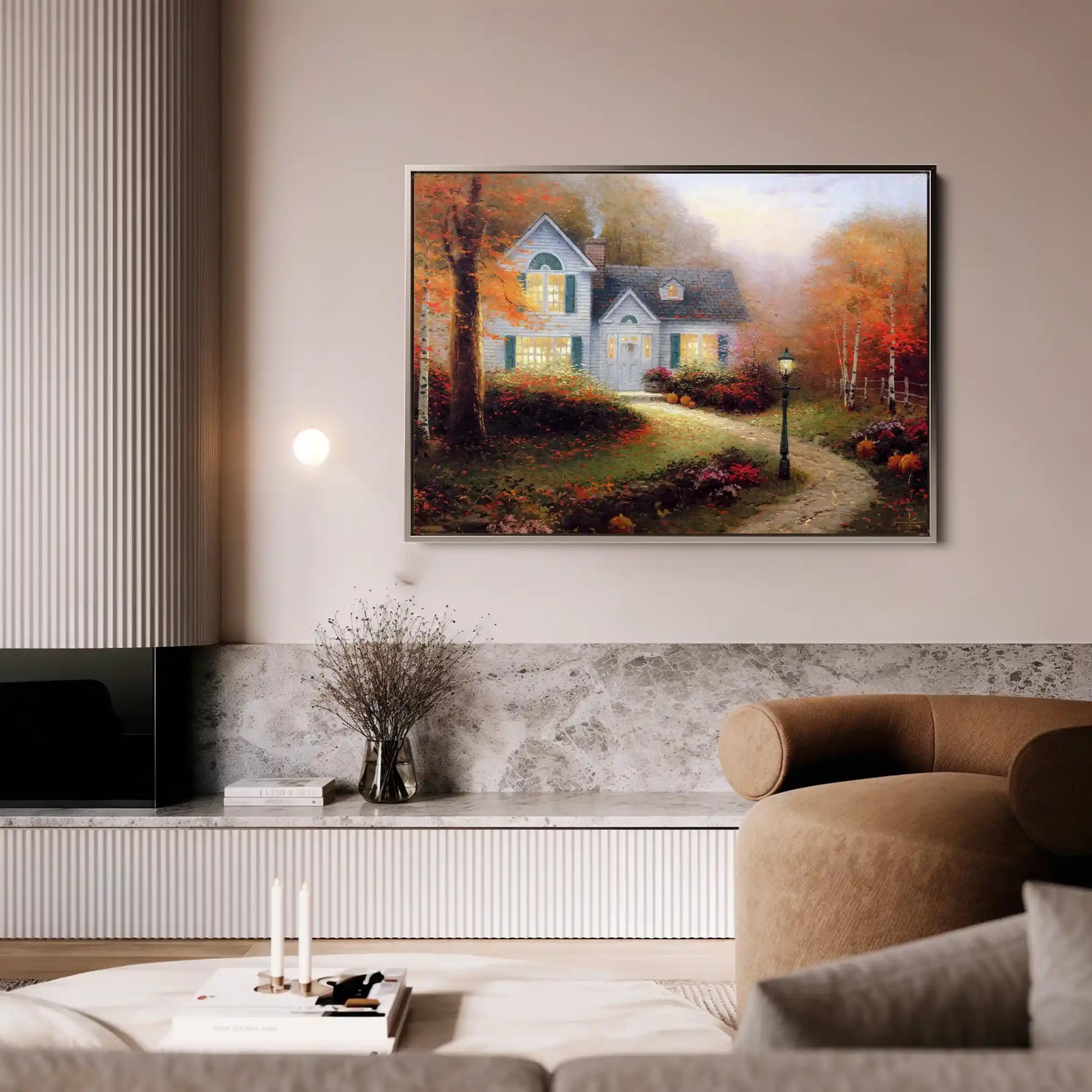 Landscape 088 Canvas Art 90 x 60 cm / Stretched on hidden frame