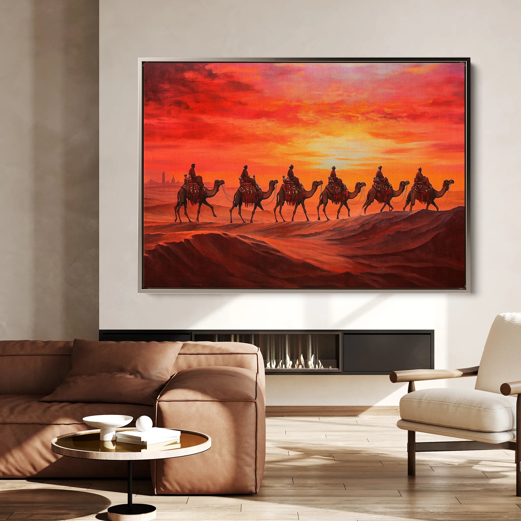 Orientalist Canvas Wall Art WAD088-OR 90 x 60 cm / Stretched on hidden frame