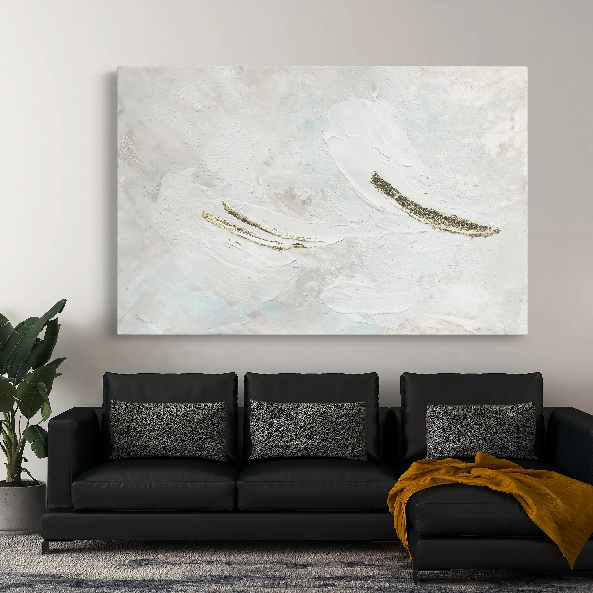 Abstract Canvas Wall Art WAD089-A 90 x 60 cm / Stretched on hidden frame