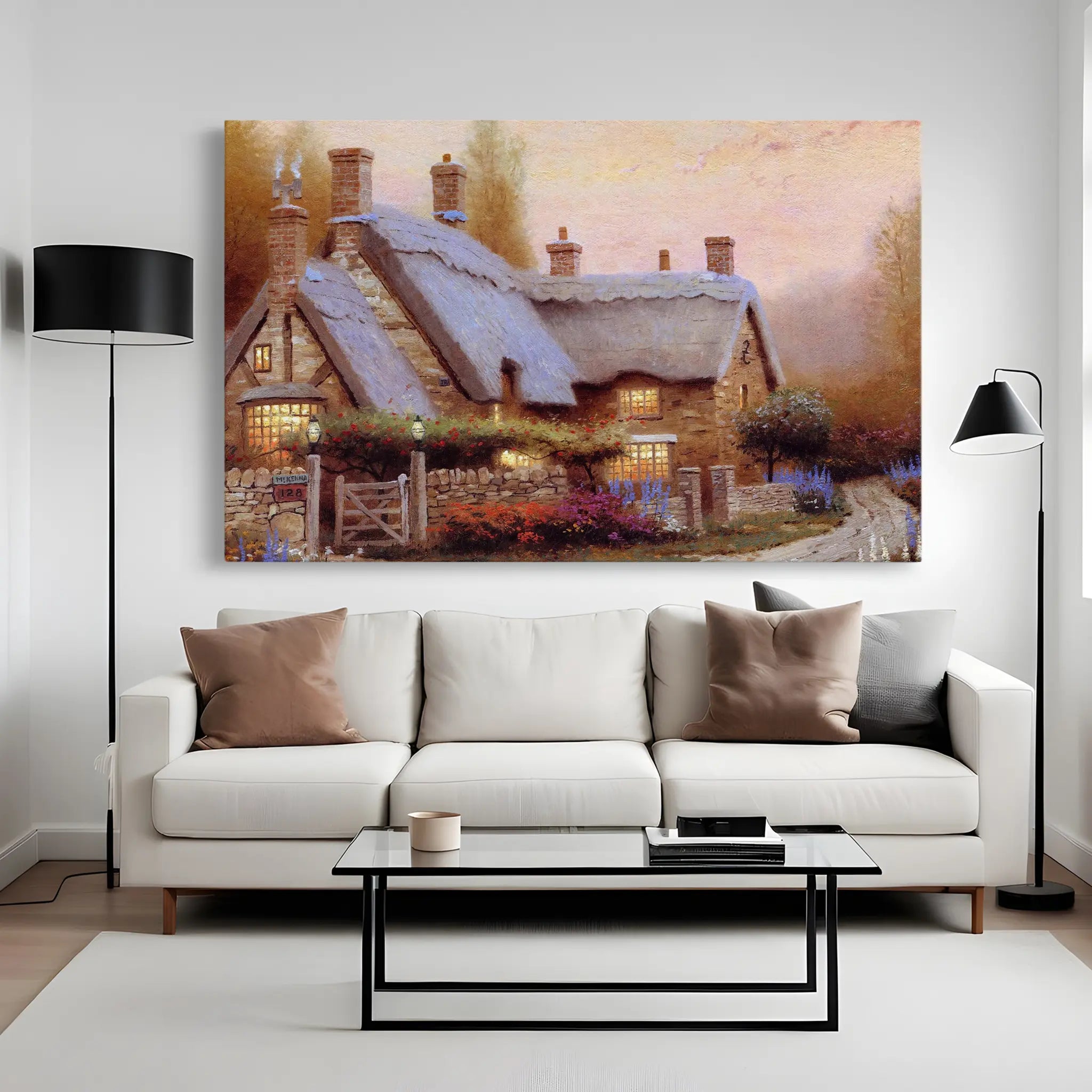 Landscape Canvas Wall Art WAD089-L 90 x 60 cm / Stretched on hidden frame