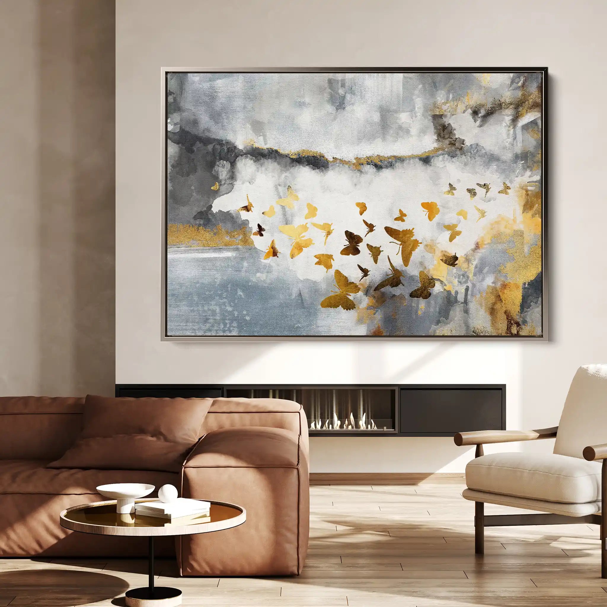 Abstract 090 Canvas Art 60 x 40 cm / Stretched on hidden frame