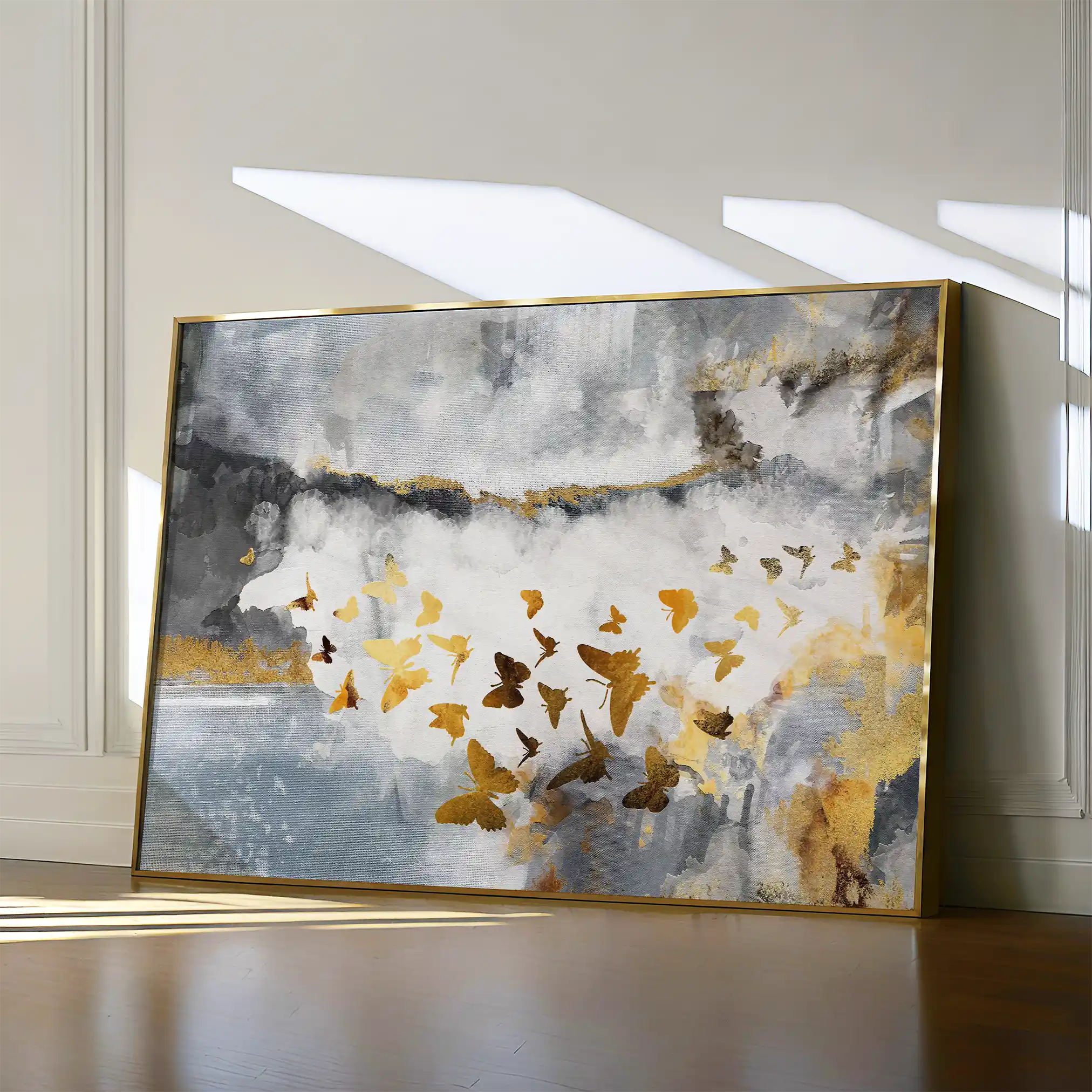 Abstract Canvas Wall Art WAD090-A 90 x 60 cm / Stretched on hidden frame