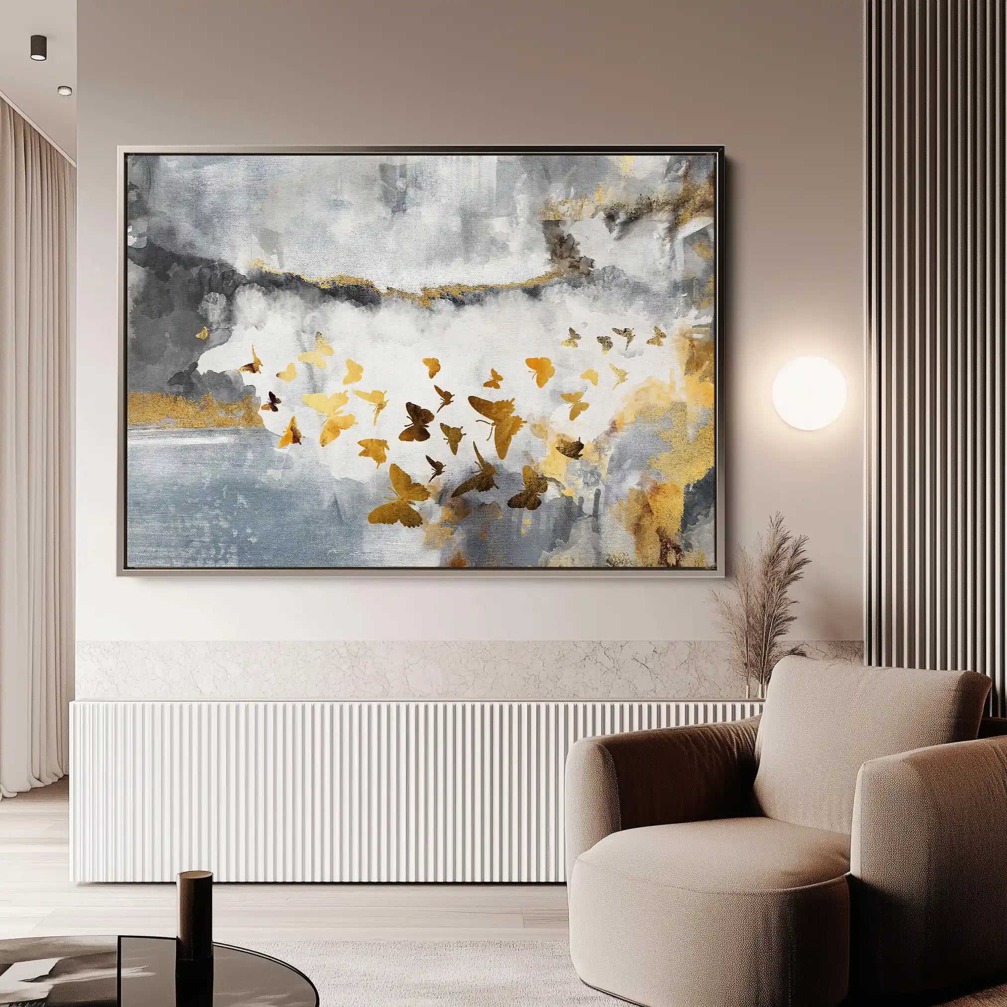 Abstract 090 Canvas Art 60 x 40 cm / Stretched on hidden frame