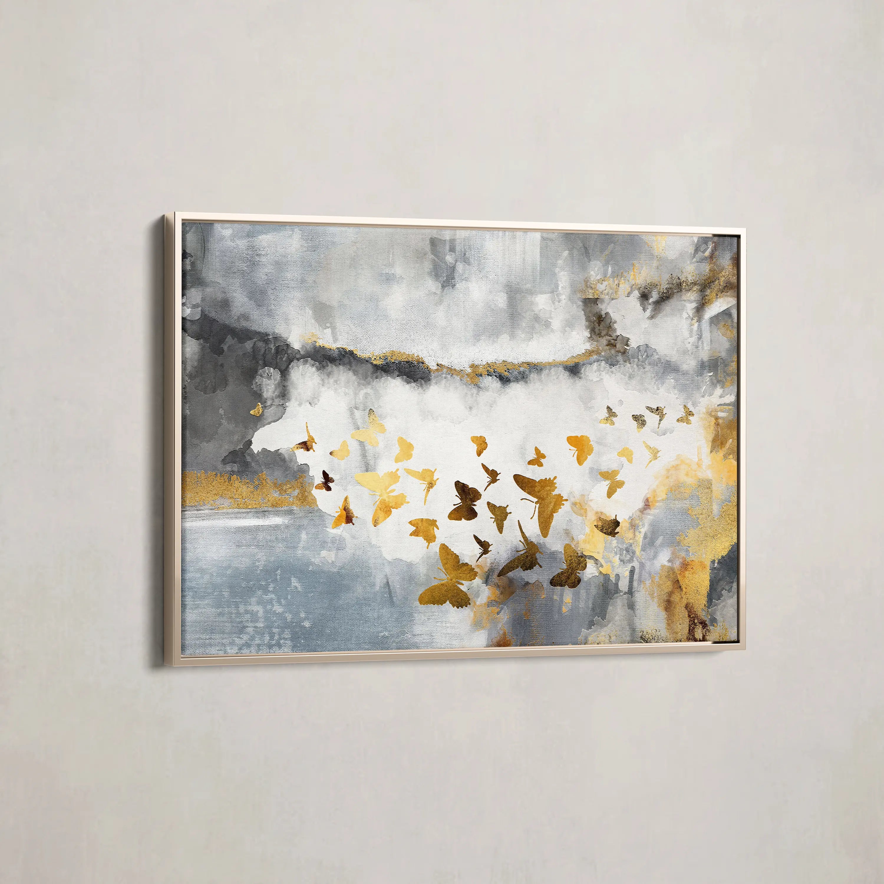 Abstract Canvas Wall Art WAD090-A 90 x 60 cm / Stretched on hidden frame