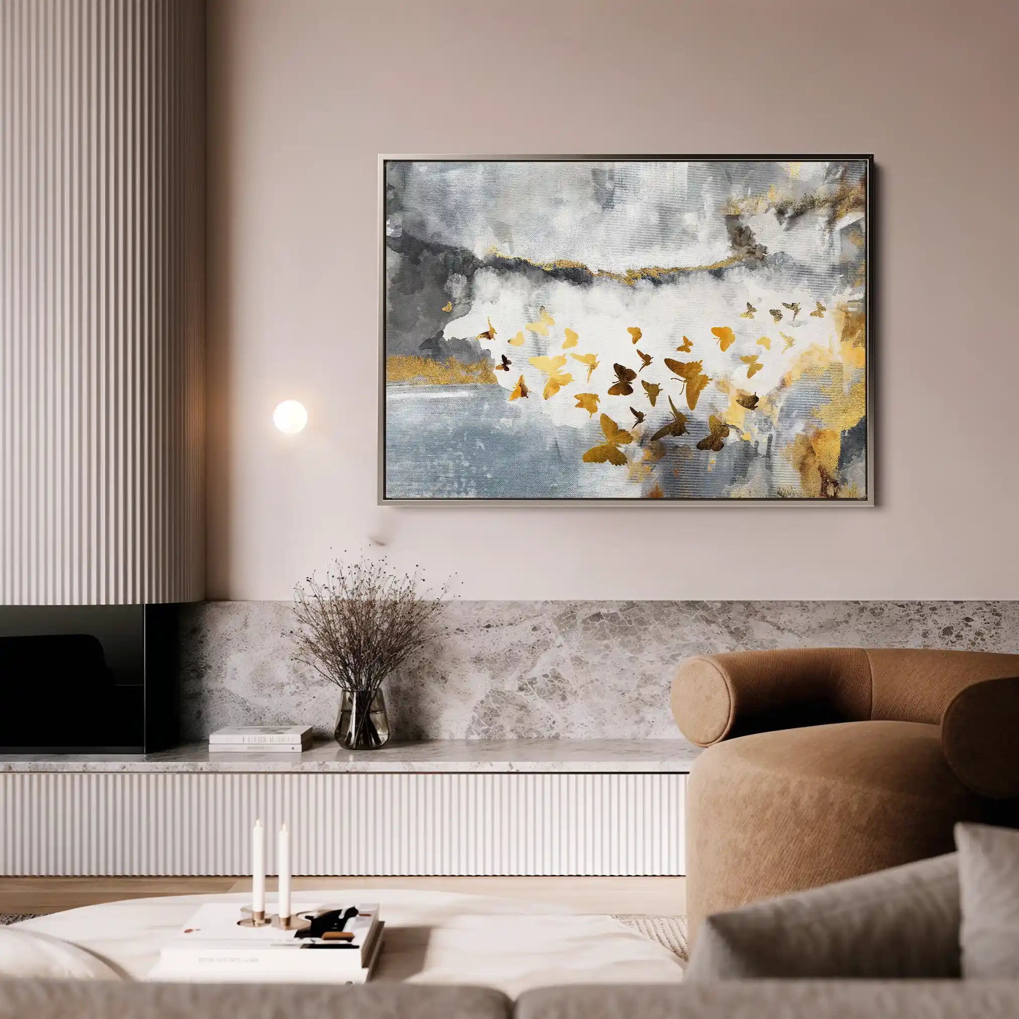 Abstract 090 Canvas Art 60 x 40 cm / Stretched on hidden frame