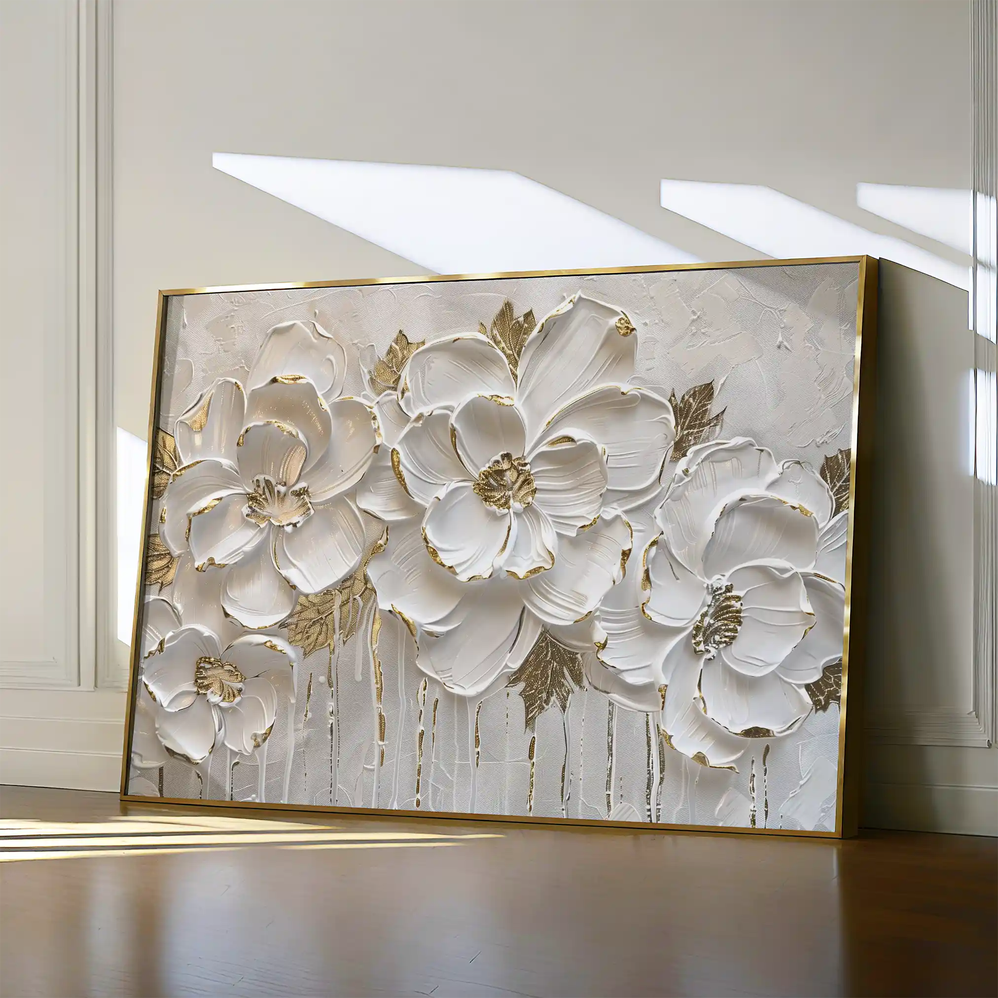 Floral Canvas Wall Art WAD090-F 90 x 60 cm / Stretched on hidden frame