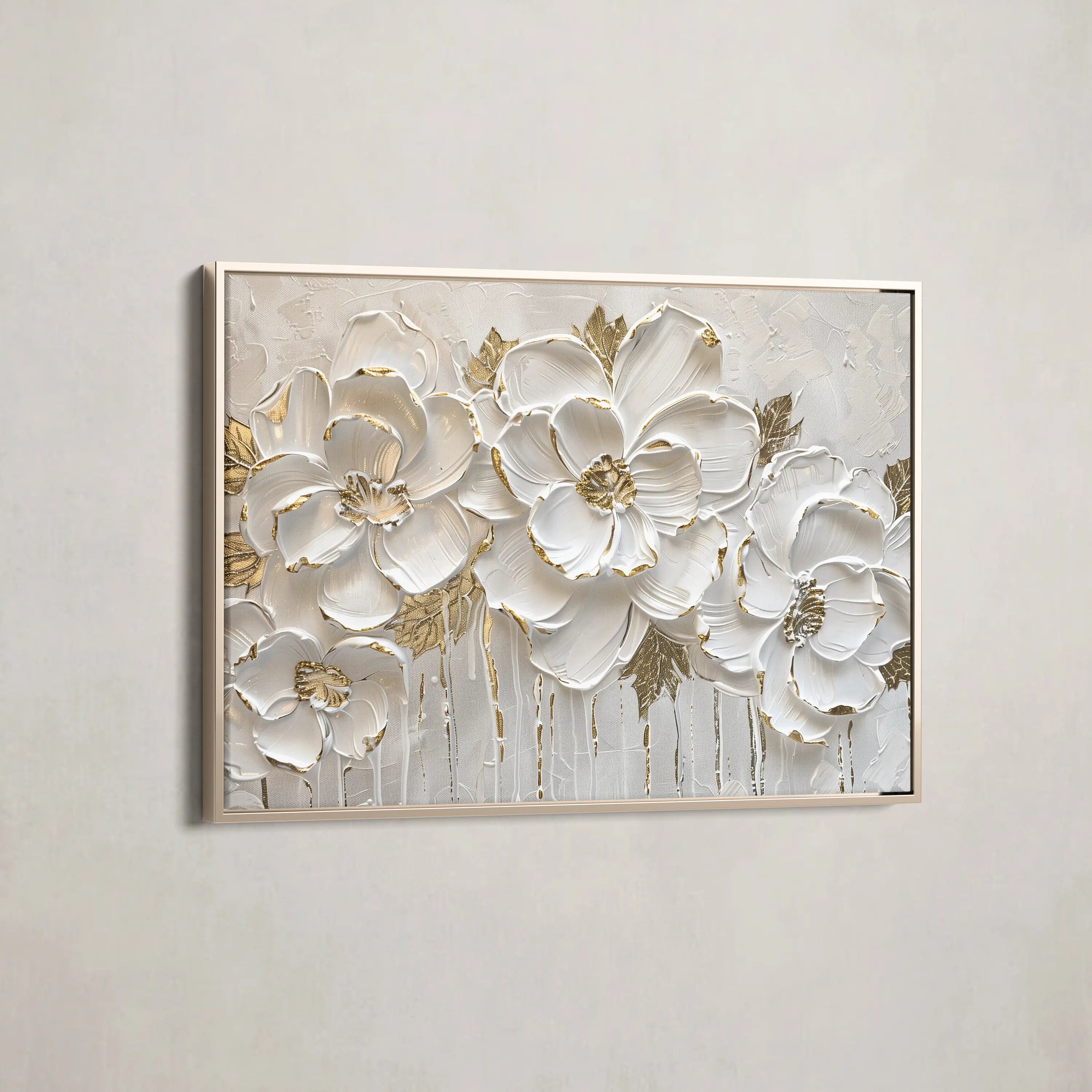 Floral Canvas Wall Art WAD090-F 90 x 60 cm / Stretched on hidden frame