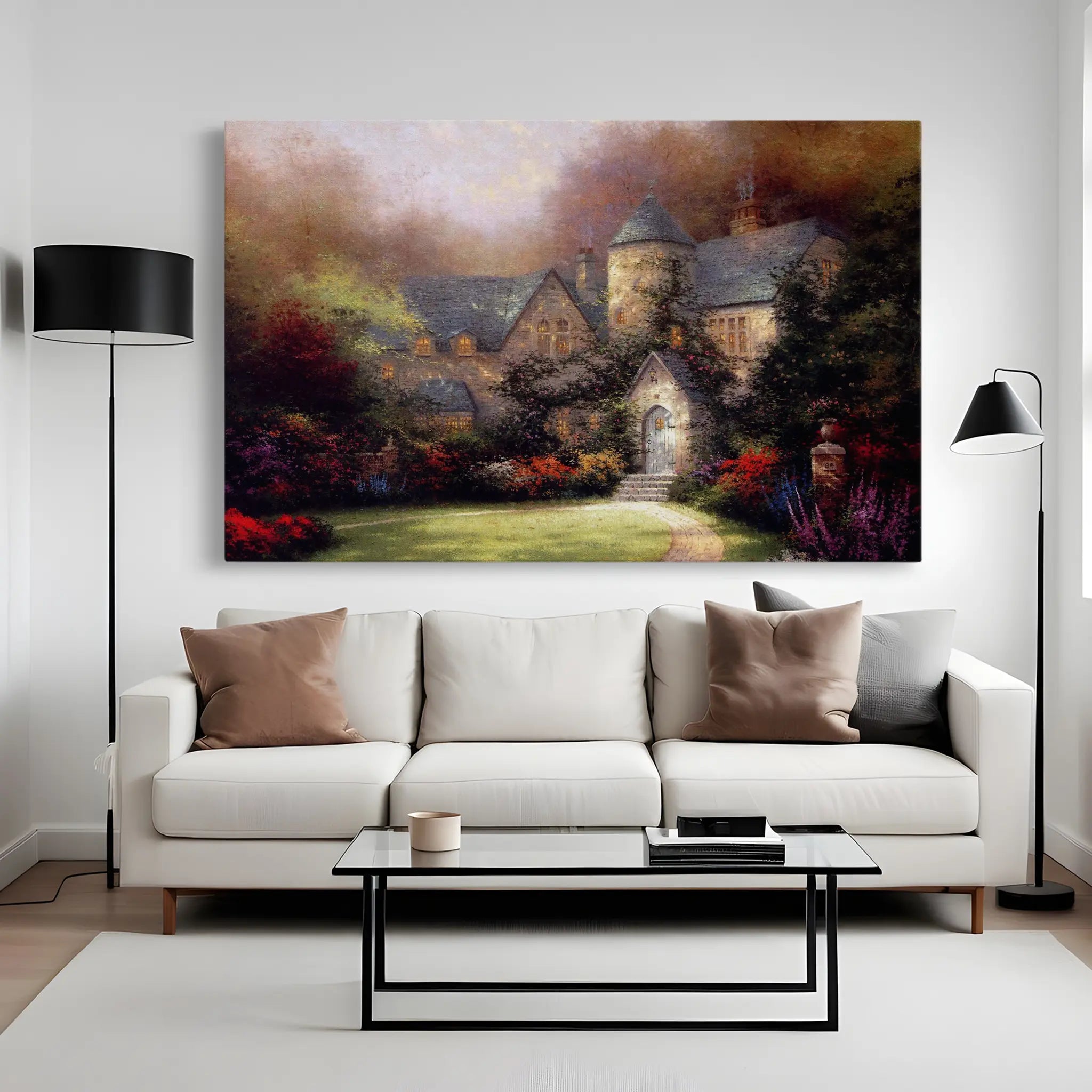 Landscape Canvas Wall Art WAD091-L 90 x 60 cm / Stretched on hidden frame