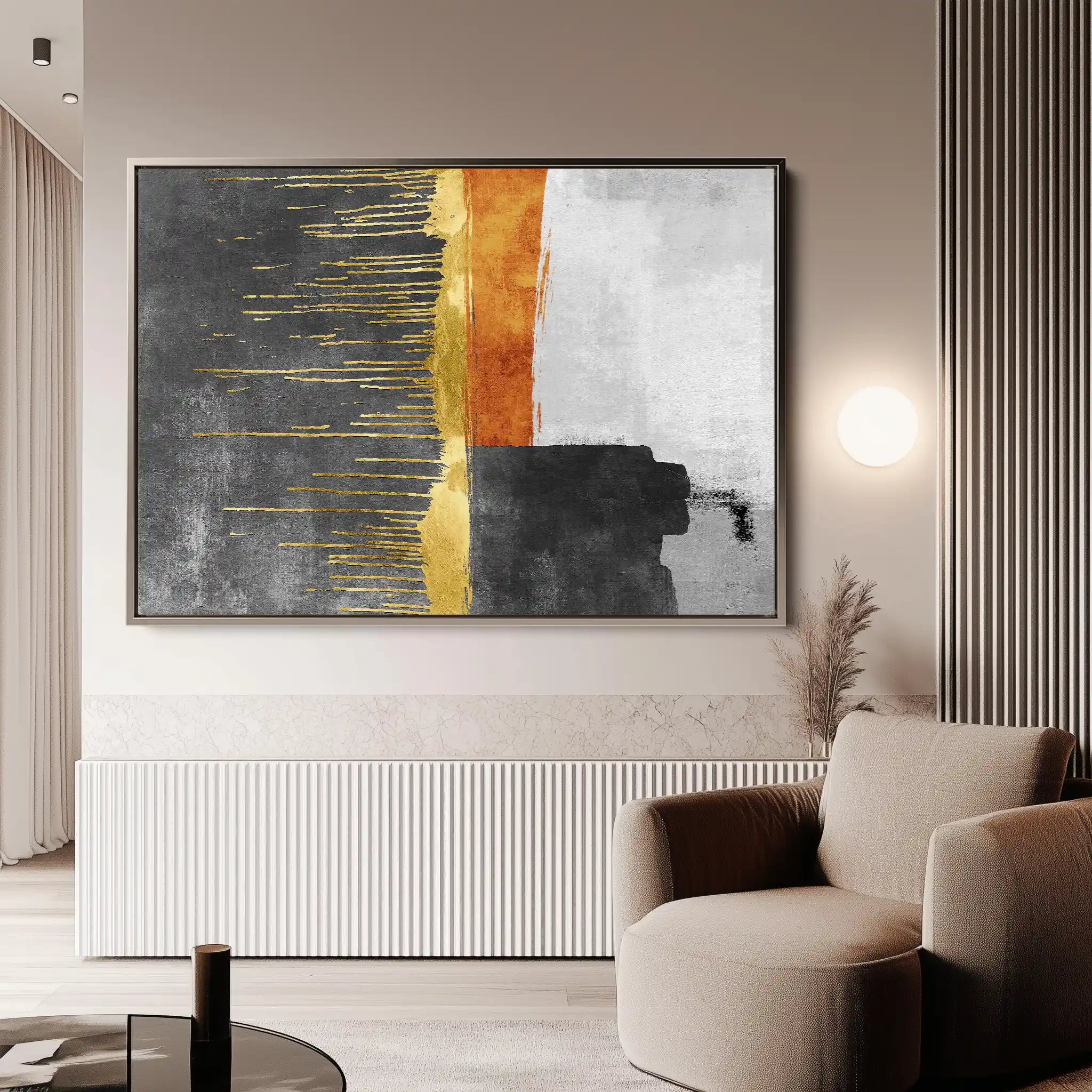 Abstract 092 Canvas Art 60 x 40 cm / Stretched on hidden frame