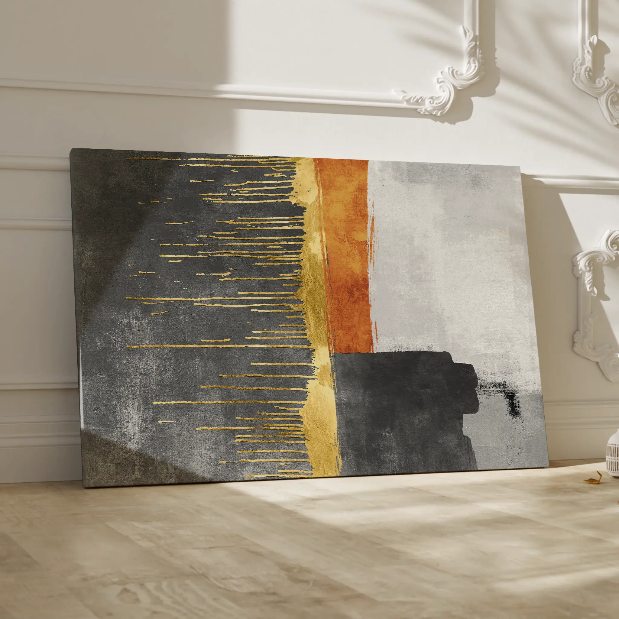 Abstract Canvas Wall Art WAD092-A 90 x 60 cm / Stretched on hidden frame