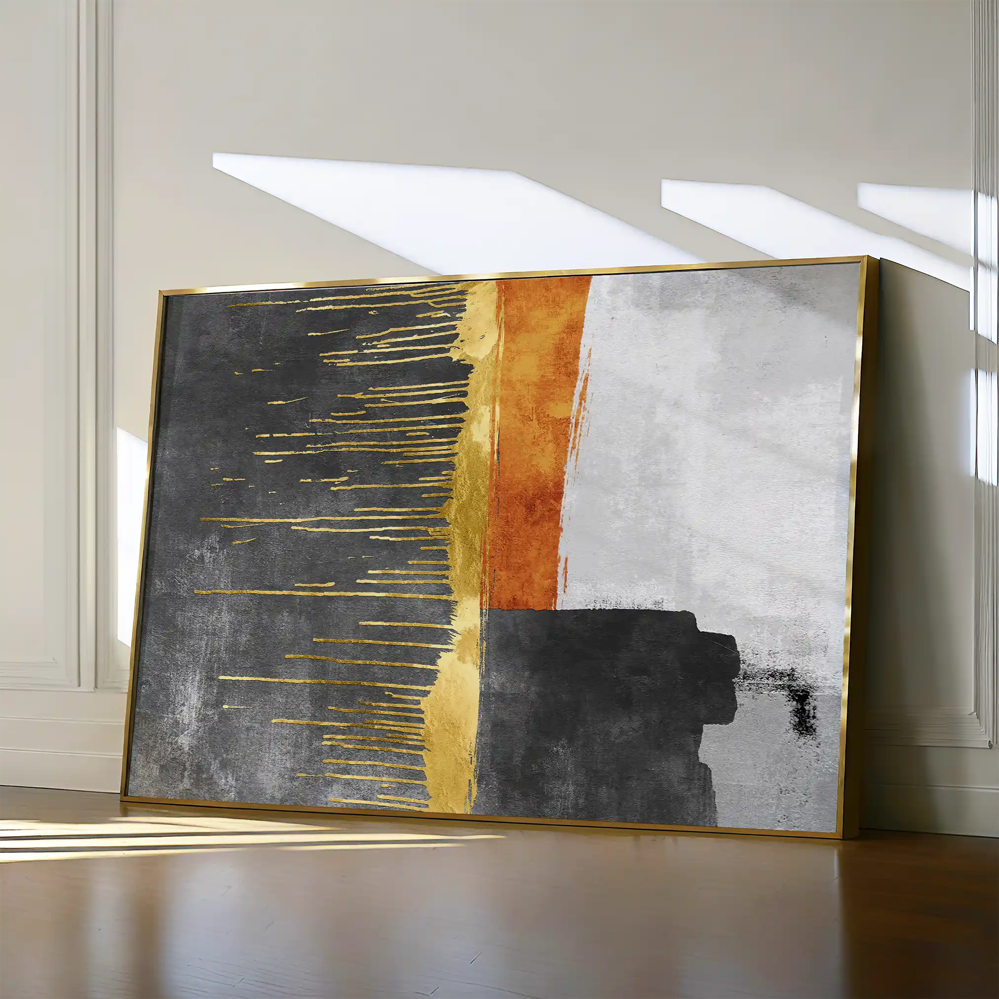 Abstract Canvas Wall Art WAD092-A 90 x 60 cm / Stretched on hidden frame