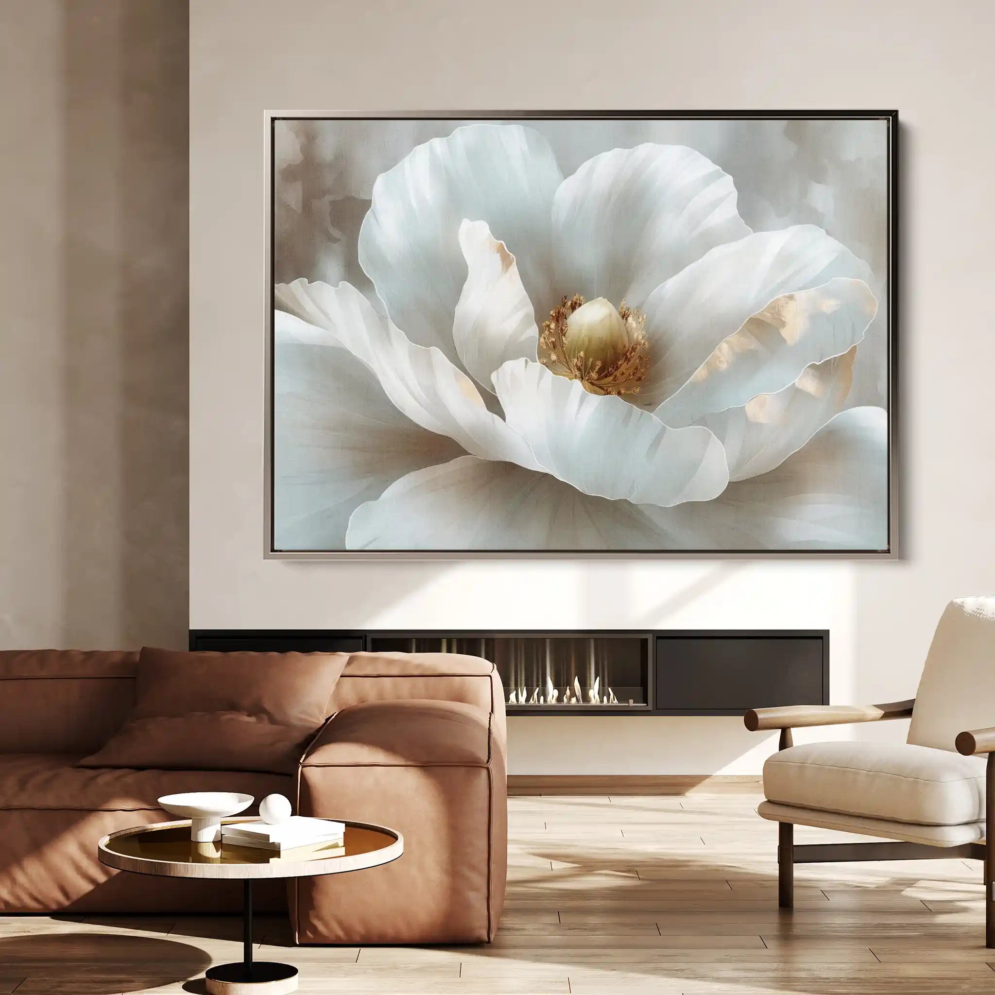Floral Canvas Wall Art WAD092-F 90 x 60 cm / Stretched on hidden frame