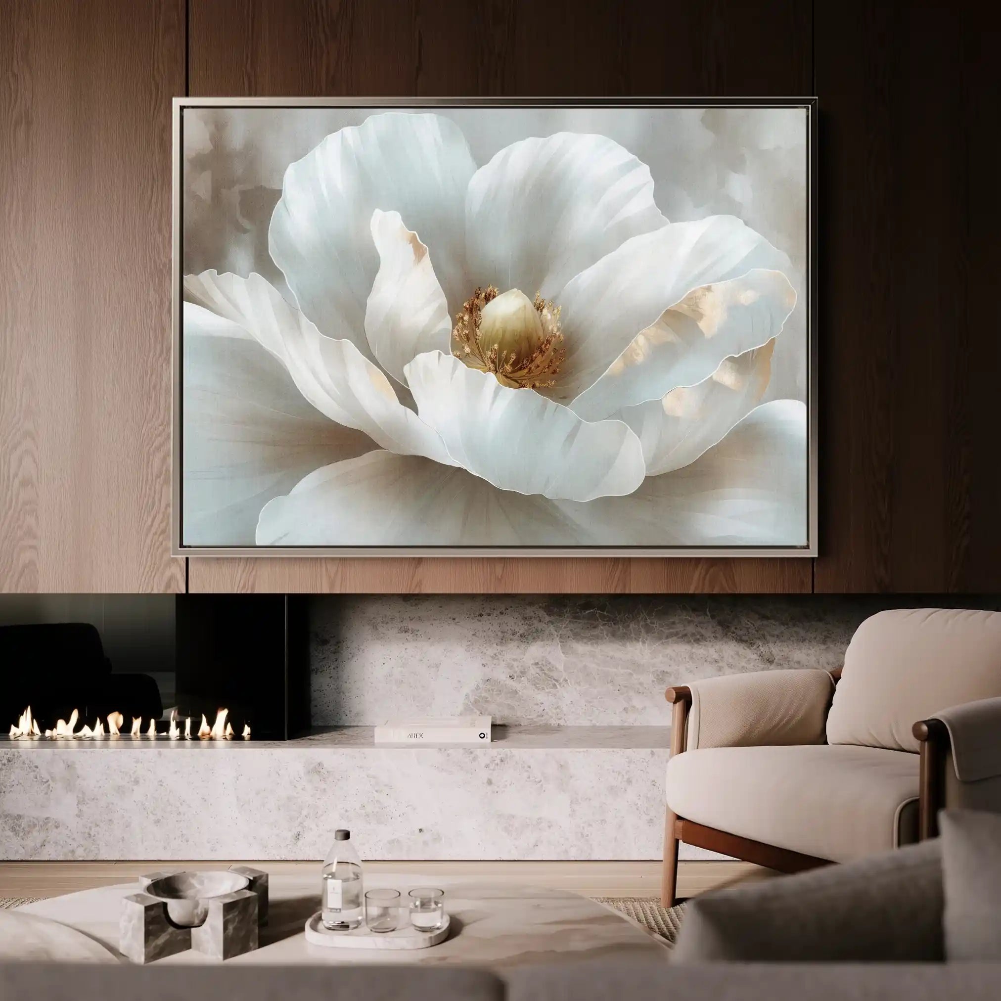 Floral Canvas Wall Art WAD092-F 90 x 60 cm / Stretched on hidden frame
