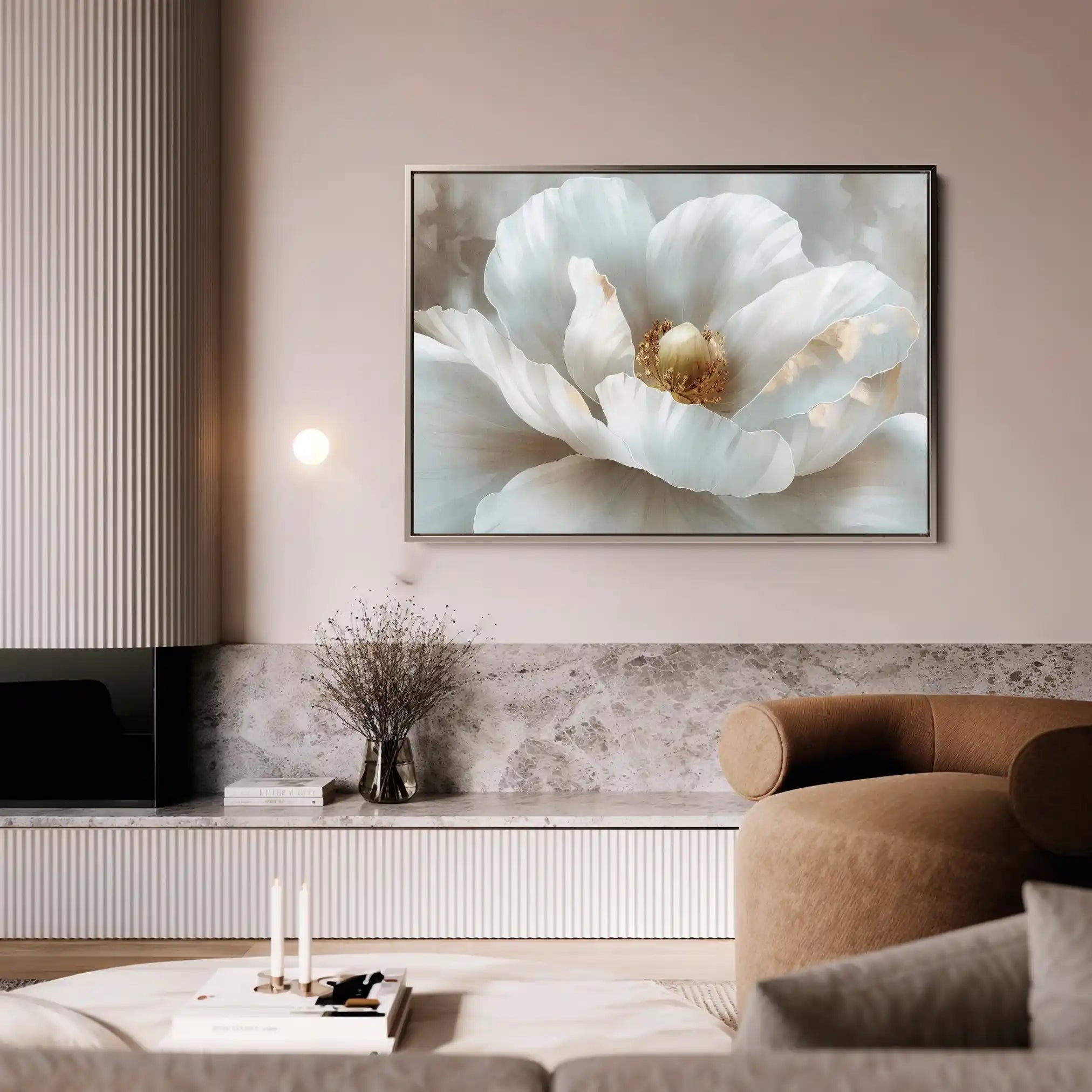Floral Canvas Wall Art WAD092-F 90 x 60 cm / Stretched on hidden frame