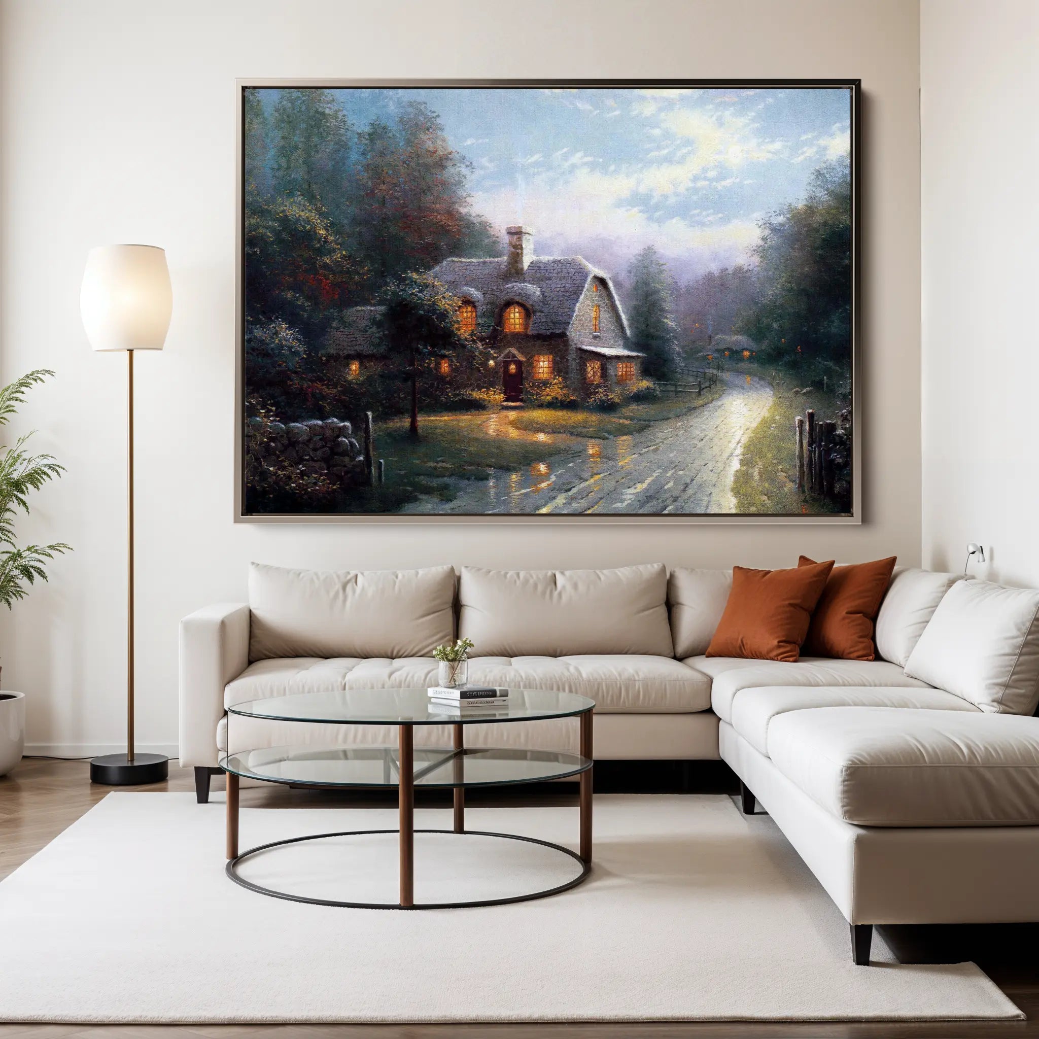 Landscape Canvas Wall Art WAD092-L 90 x 60 cm / Stretched on hidden frame