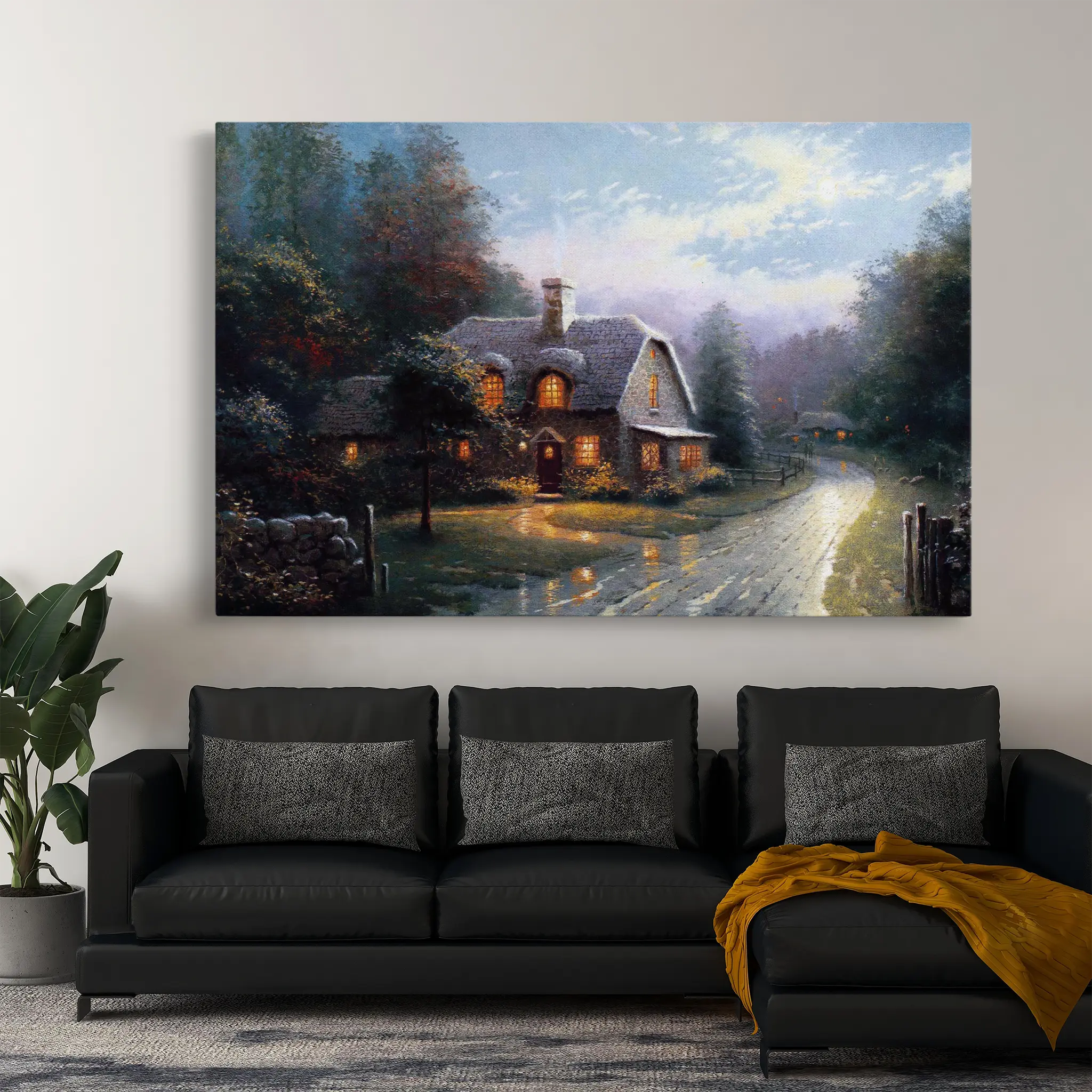 Landscape Canvas Wall Art WAD092-L 90 x 60 cm / Stretched on hidden frame