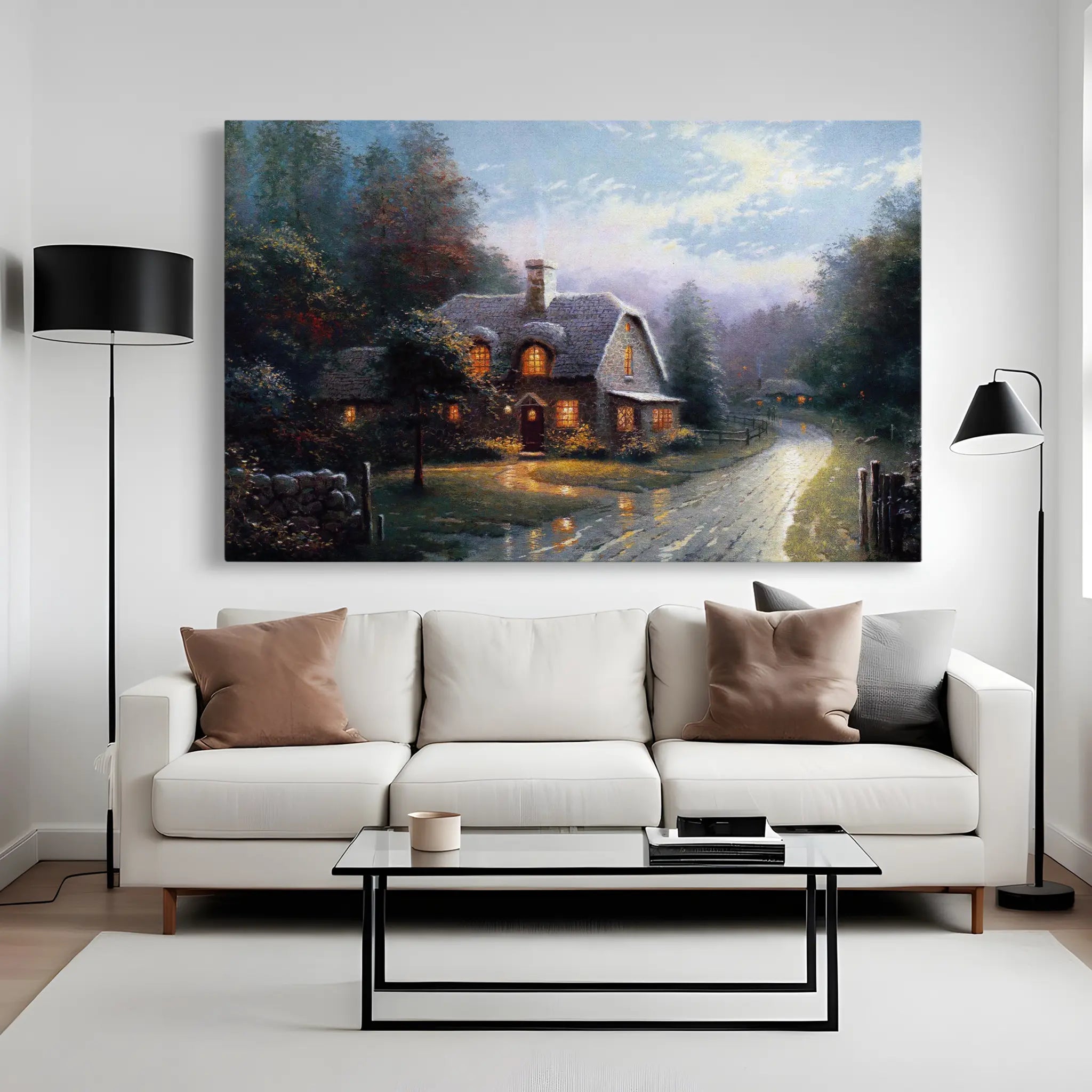 Landscape Canvas Wall Art WAD092-L 90 x 60 cm / Stretched on hidden frame