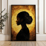 Portrait 092 Canvas Art 90 x 60 cm / Stretched on hidden frame