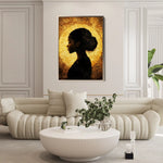 Portrait 092 Canvas Art 90 x 60 cm / Stretched on hidden frame