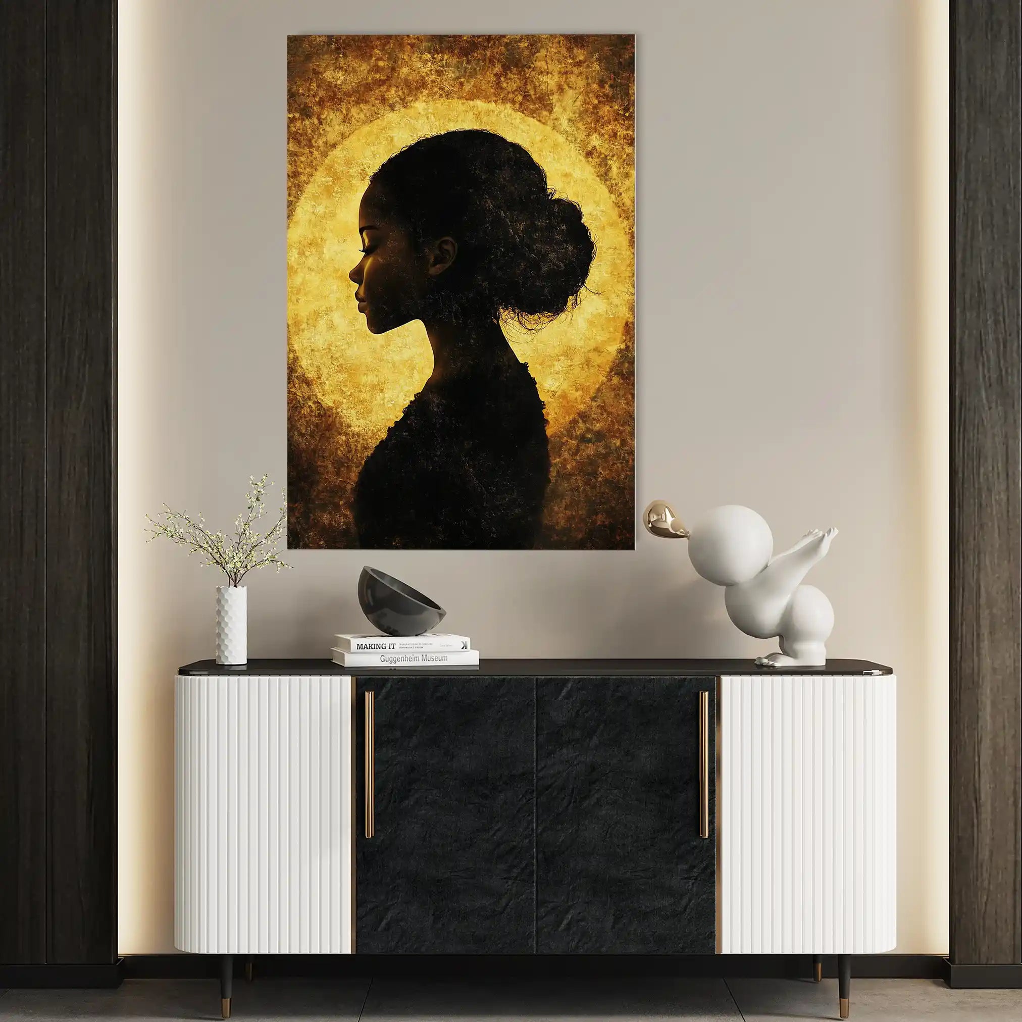 Portrait 092 Canvas Art 90 x 60 cm / Stretched on hidden frame