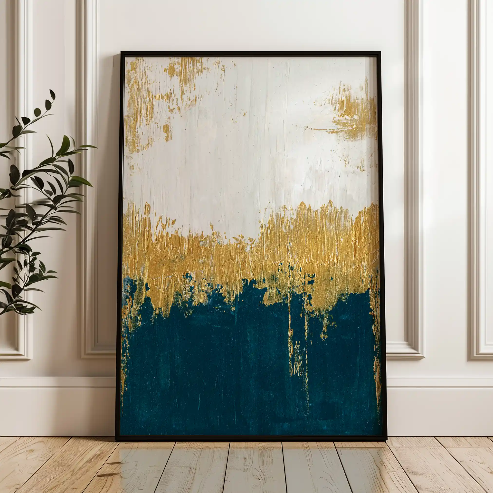 Abstract Canvas Wall Art WAD093-A 90 x 60 cm / Stretched on hidden frame