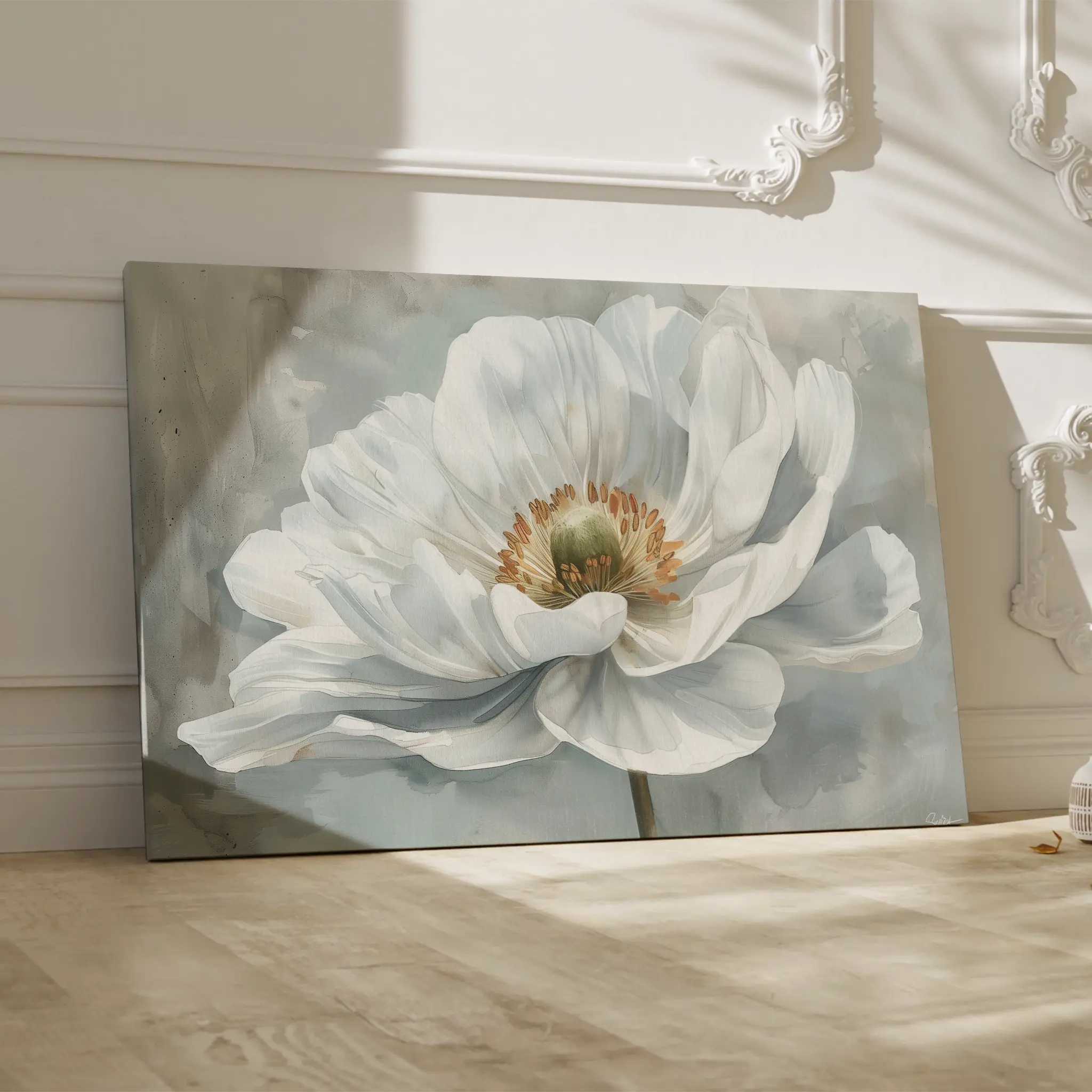 Floral Canvas Wall Art WAD093-F 90 x 60 cm / Stretched on hidden frame