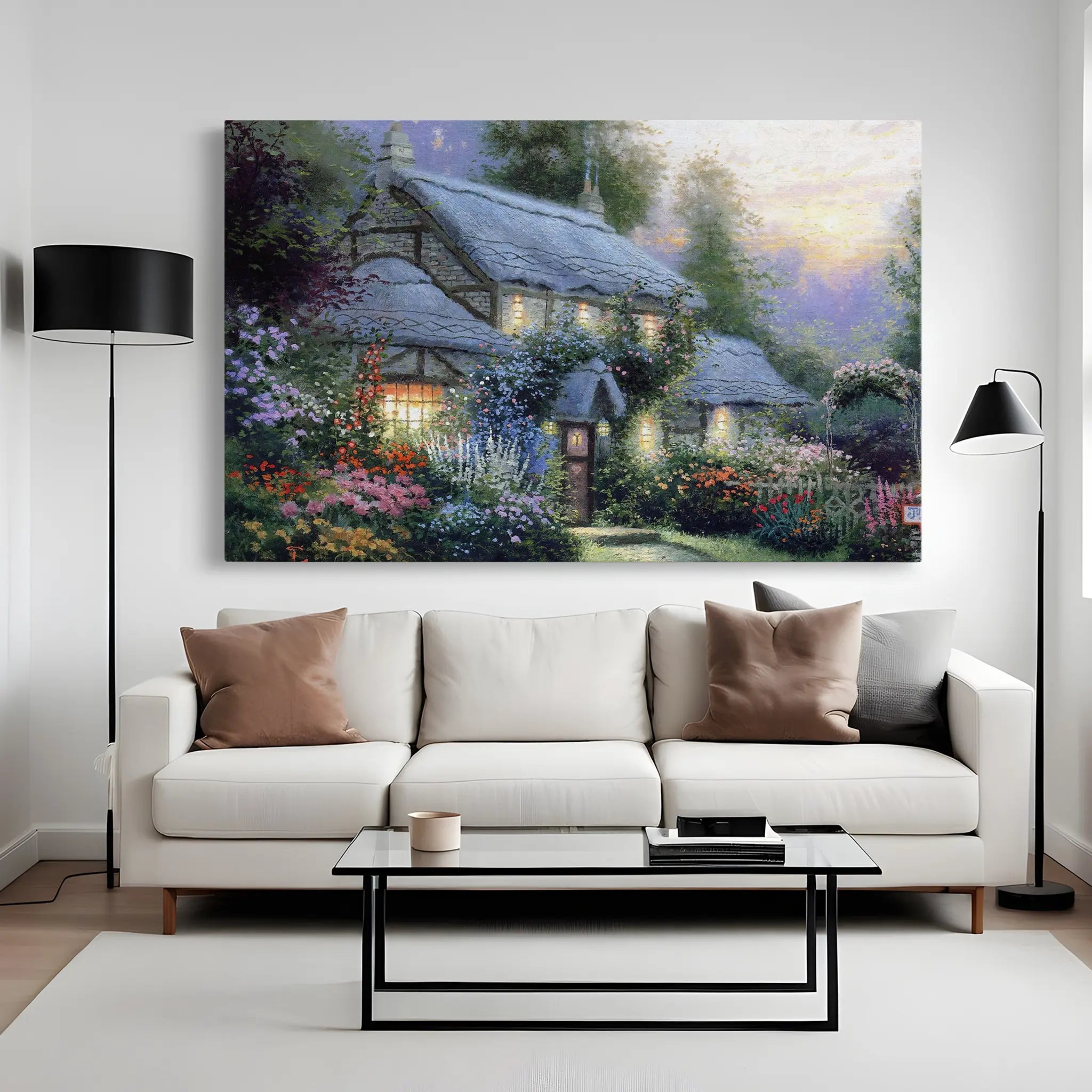 Landscape Canvas Wall Art WAD093-L 90 x 60 cm / Stretched on hidden frame