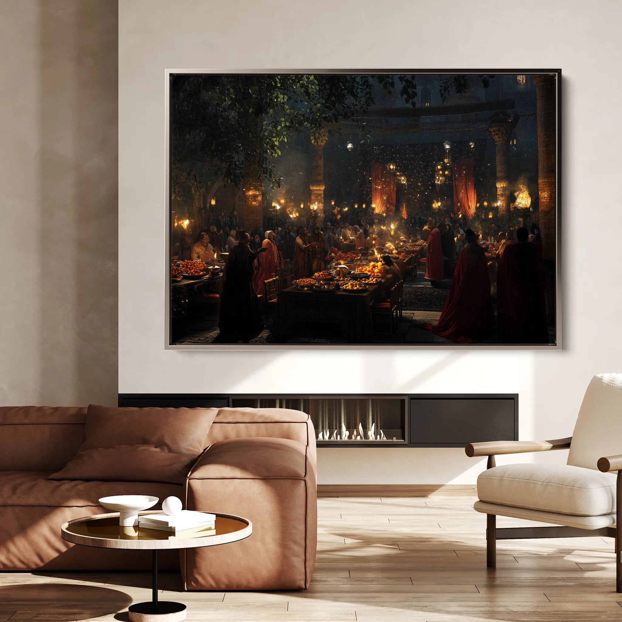 Orientalist Canvas Wall Art WAD093-OR 90 x 60 cm / Stretched on hidden frame