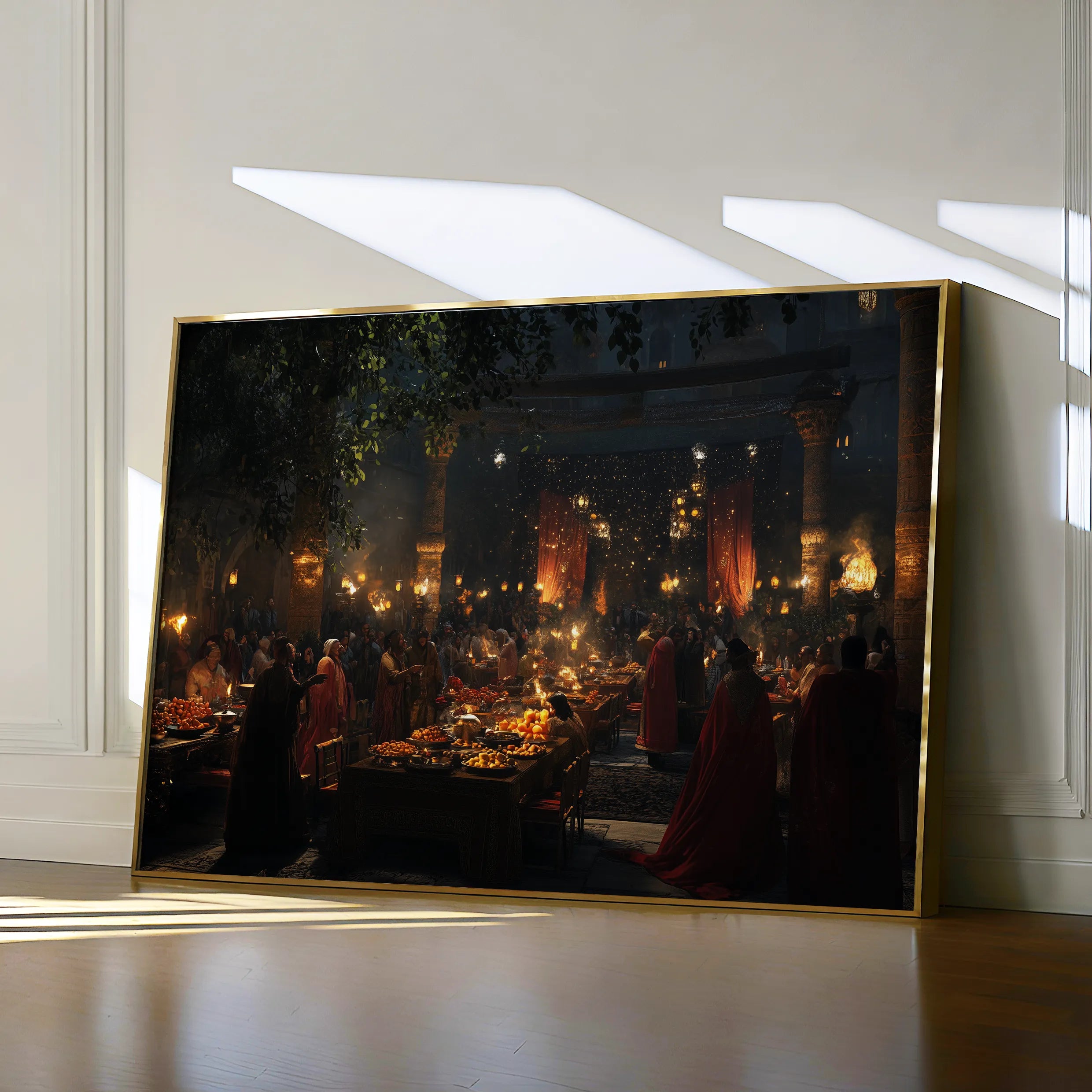 Orientalist Canvas Wall Art WAD093-OR 90 x 60 cm / Stretched on hidden frame