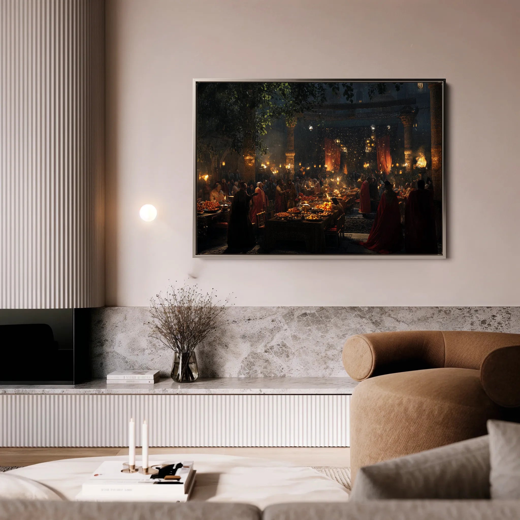 Orientalist Canvas Wall Art WAD093-OR 90 x 60 cm / Stretched on hidden frame