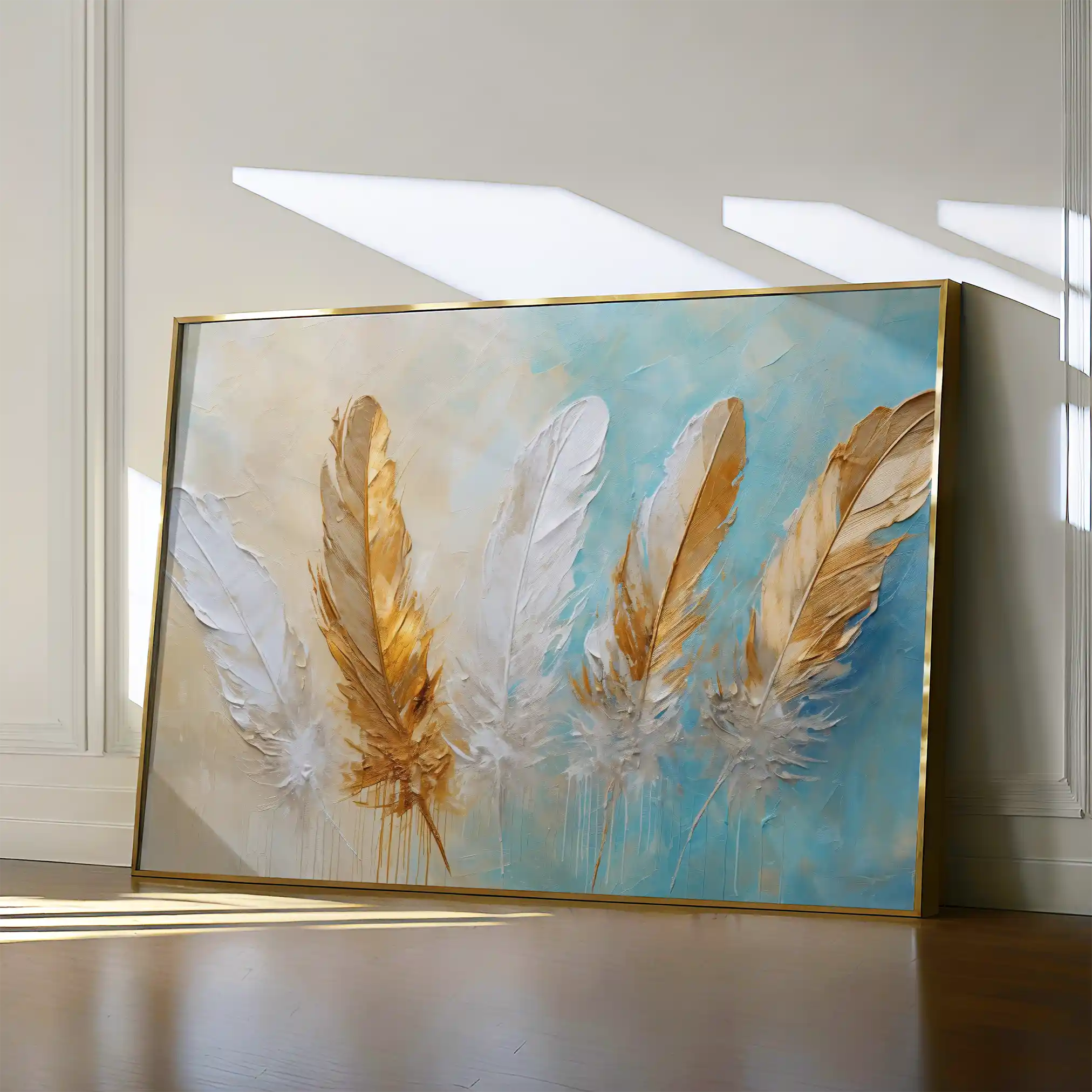 Abstract Canvas Wall Art WAD094-A 90 x 60 cm / Stretched on hidden frame