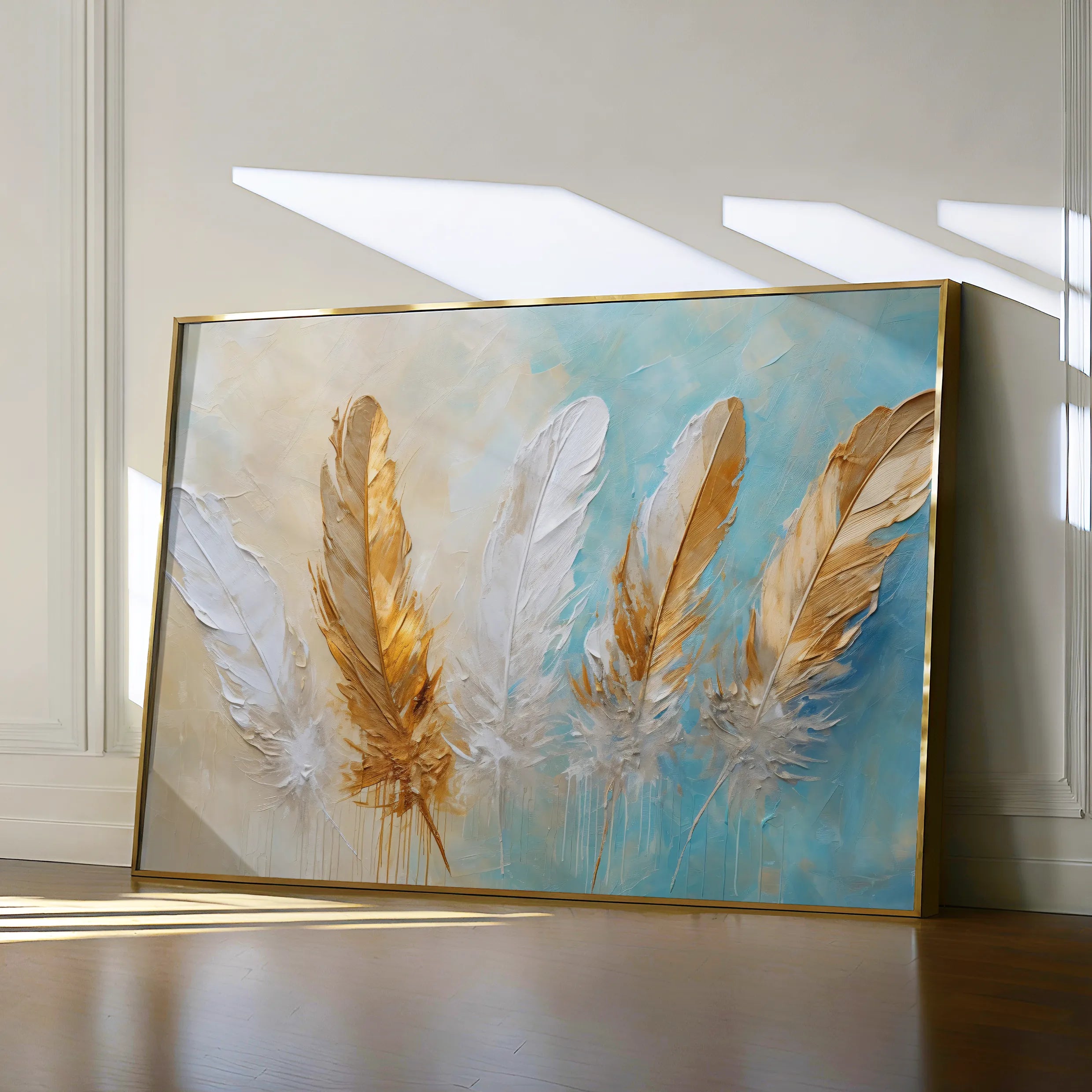 Abstract Canvas Wall Art WAD094-A 90 x 60 cm / Stretched on hidden frame