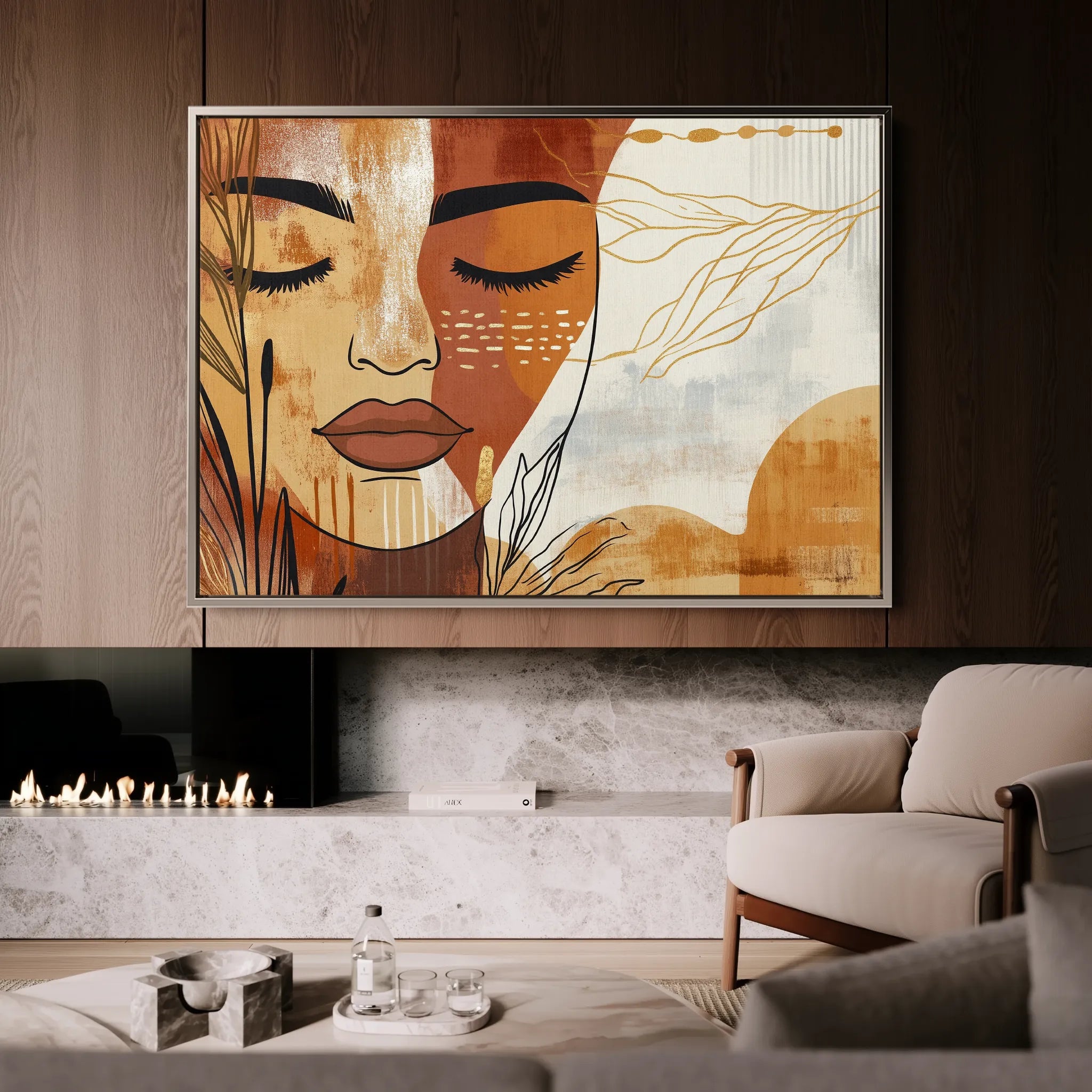 Boho Canvas Wall Art WAD094-BH 90 x 60 cm / Stretched on hidden frame