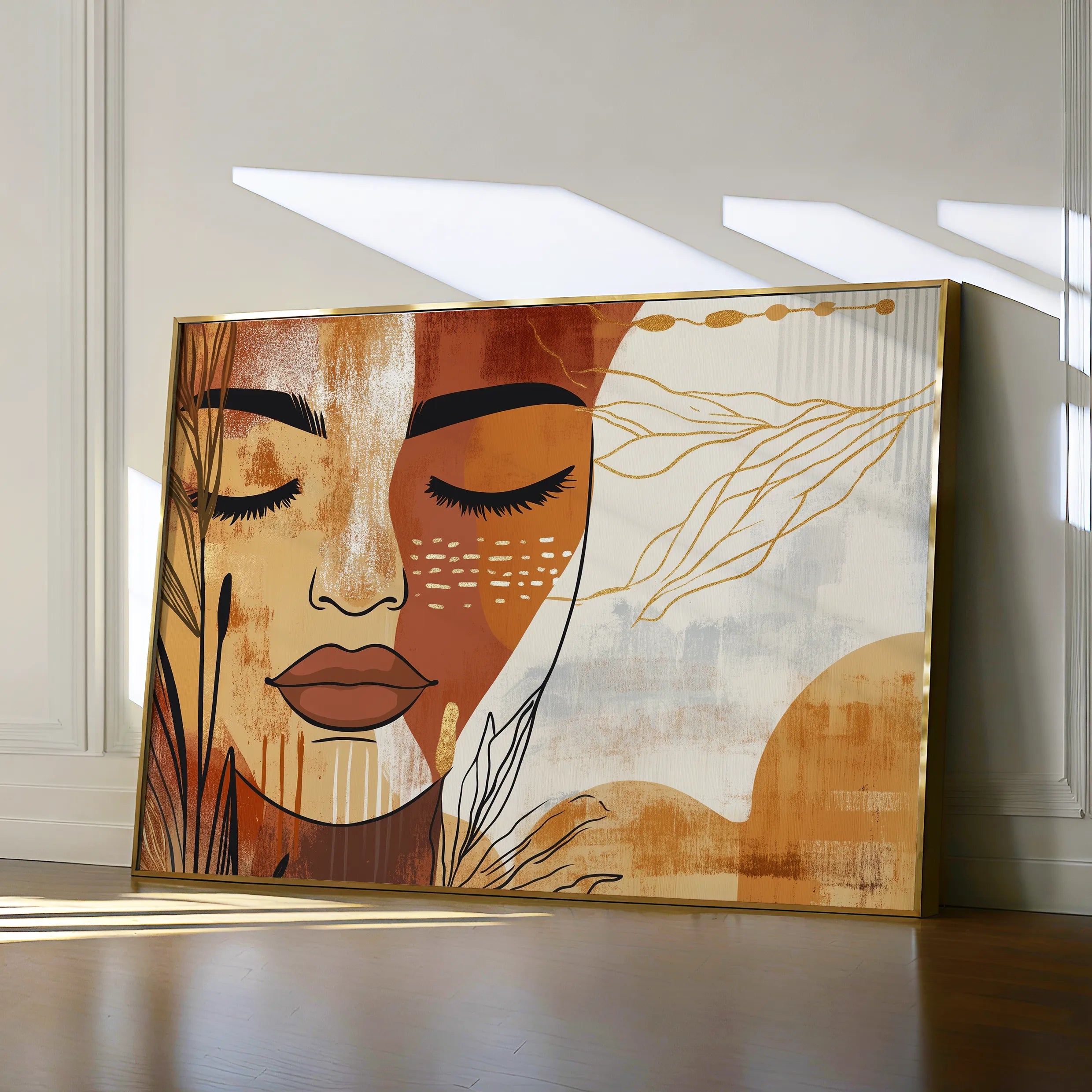 Boho Canvas Wall Art WAD094-BH 90 x 60 cm / Stretched on hidden frame