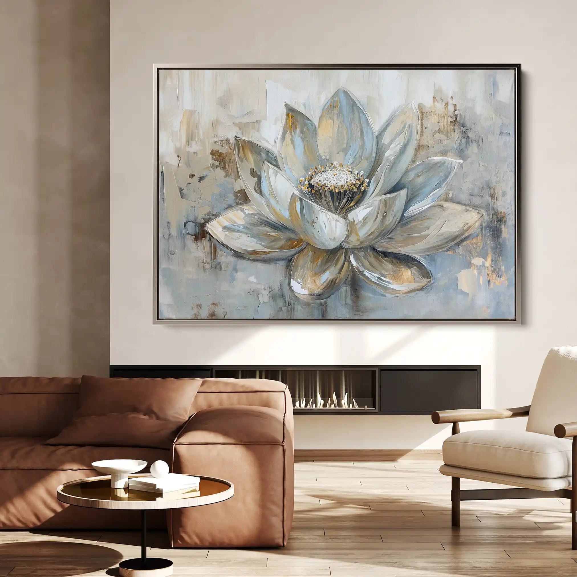 Floral Canvas Wall Art WAD094-F 90 x 60 cm / Stretched on hidden frame