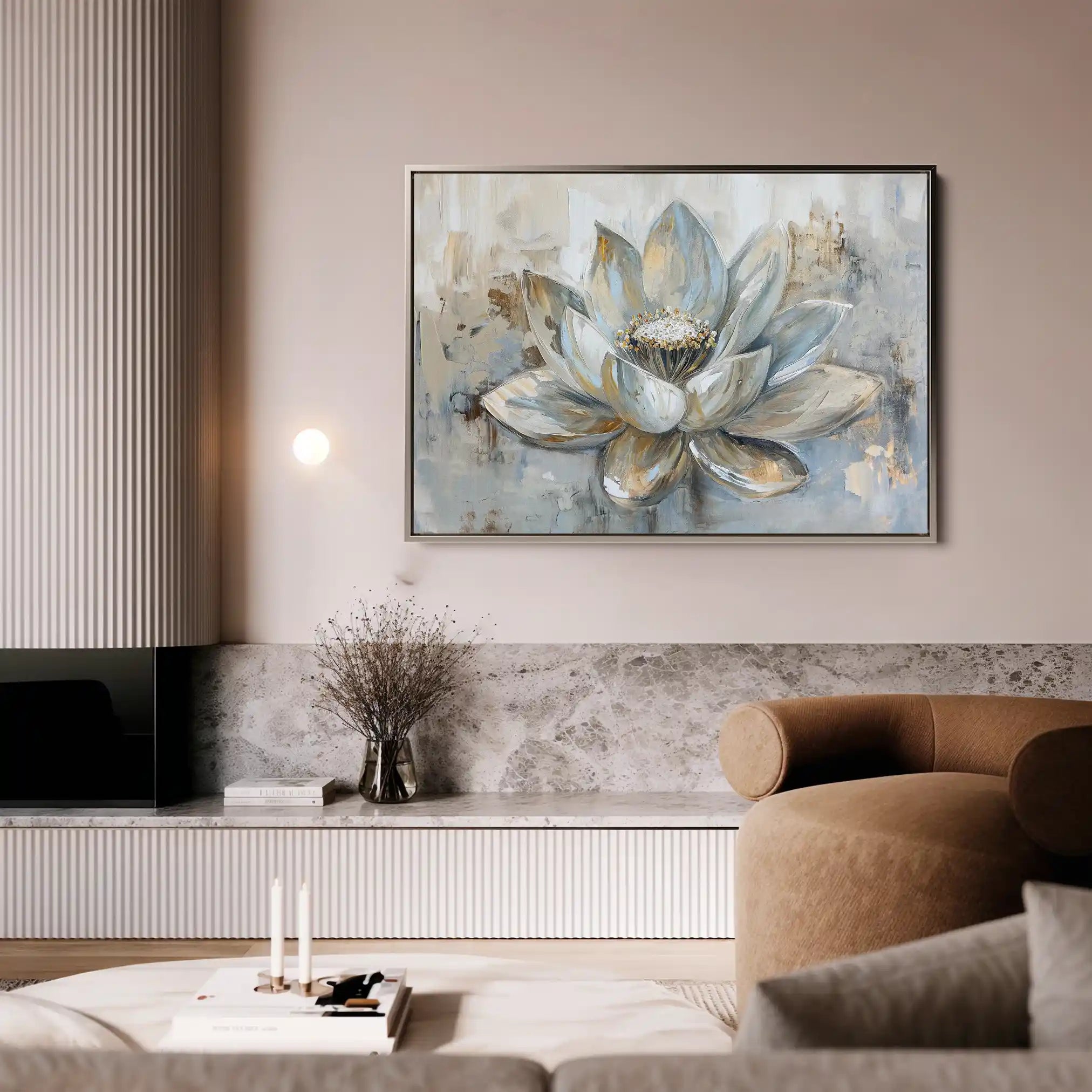 Floral Canvas Wall Art WAD094-F 90 x 60 cm / Stretched on hidden frame