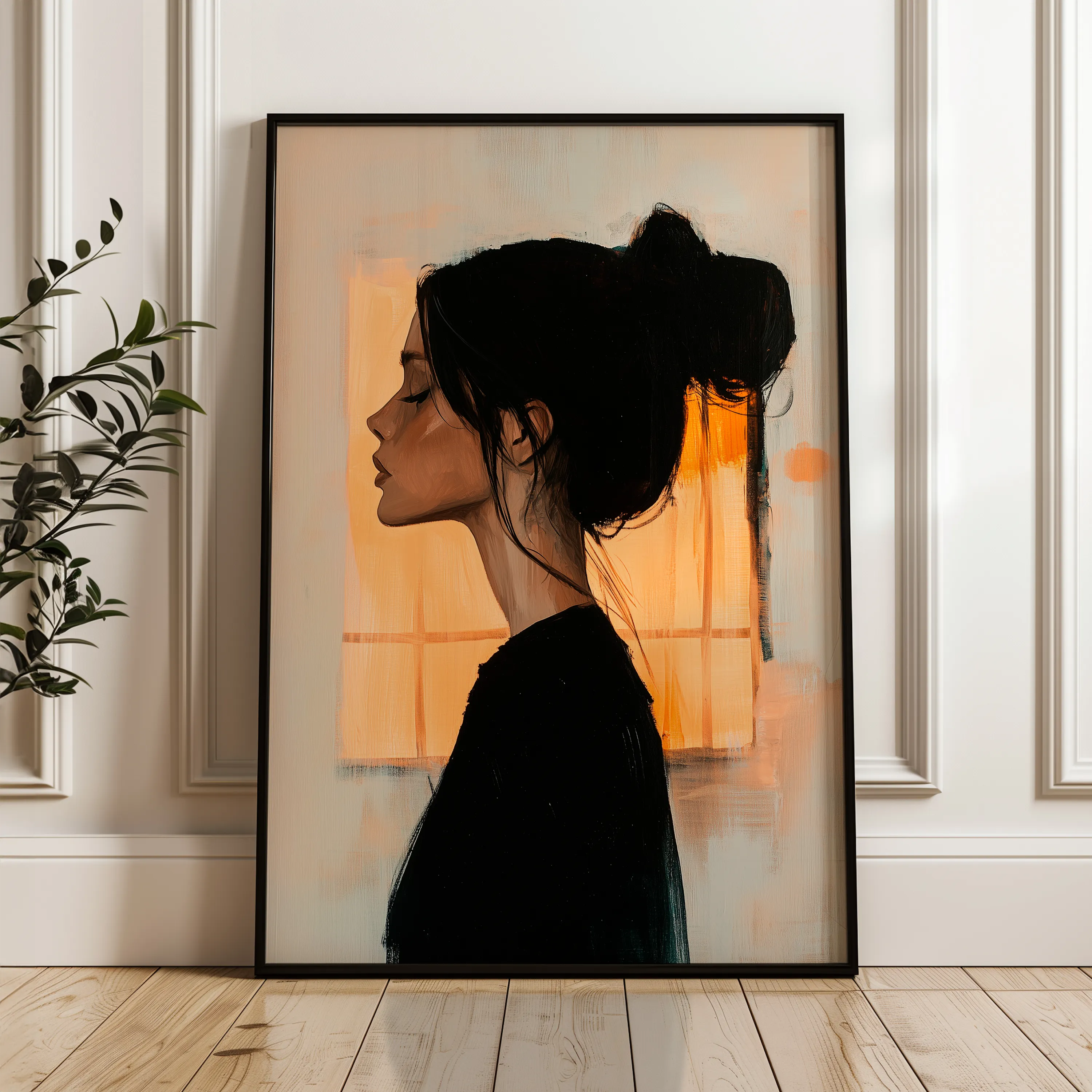 Portrait Canvas Wall Art WAD094-P 90 x 60 cm / Stretched on hidden frame