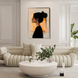 Portrait 094 Canvas Art 90 x 60 cm / Stretched on hidden frame